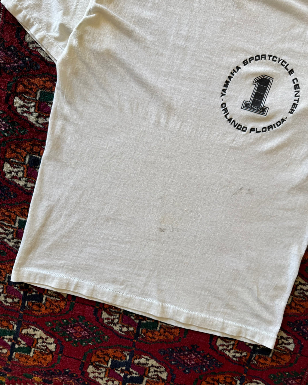 1970s/80s Yamaha sports cycle faded distressed T-shirt