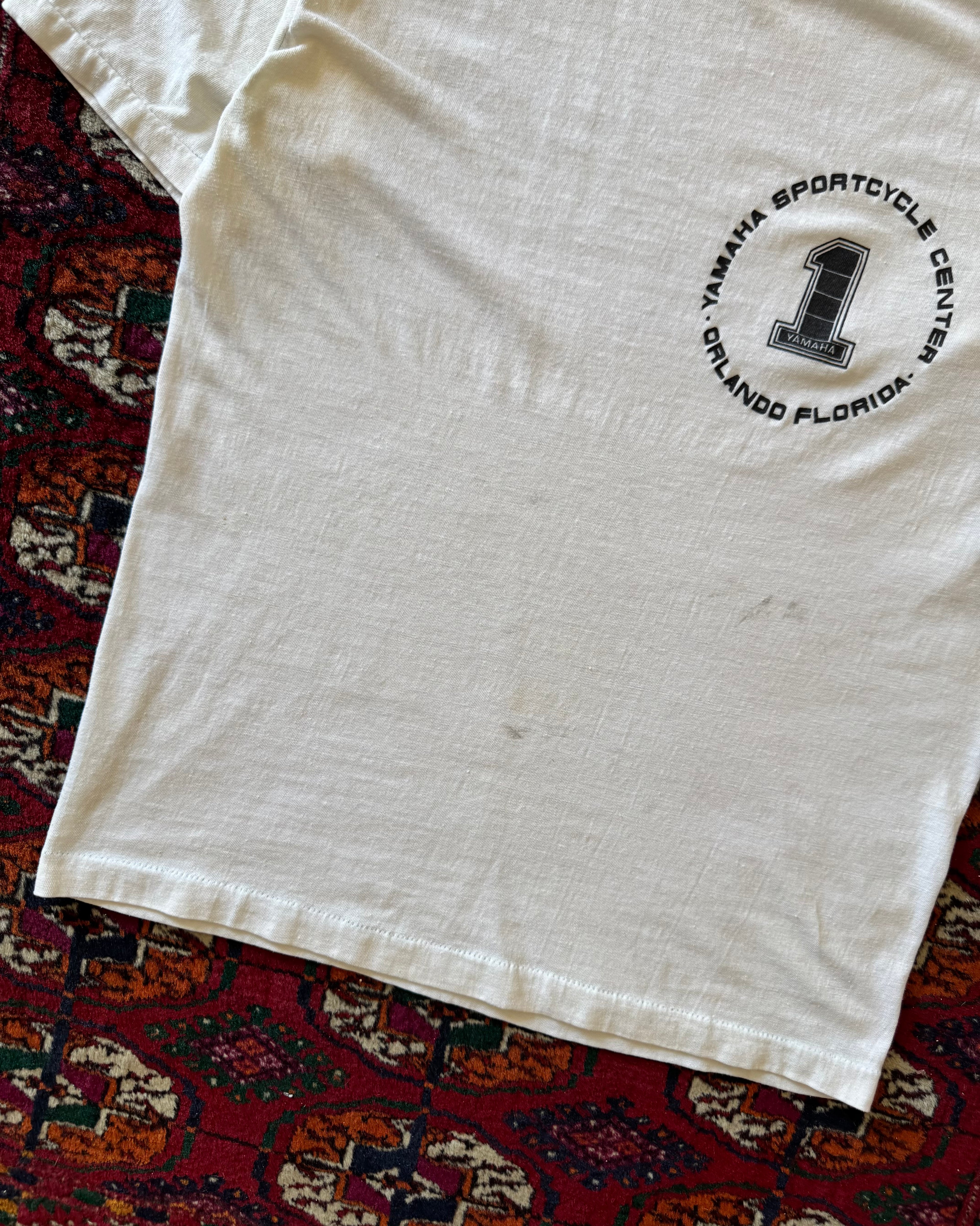 1970s/80s Yamaha sports cycle faded distressed T-shirt