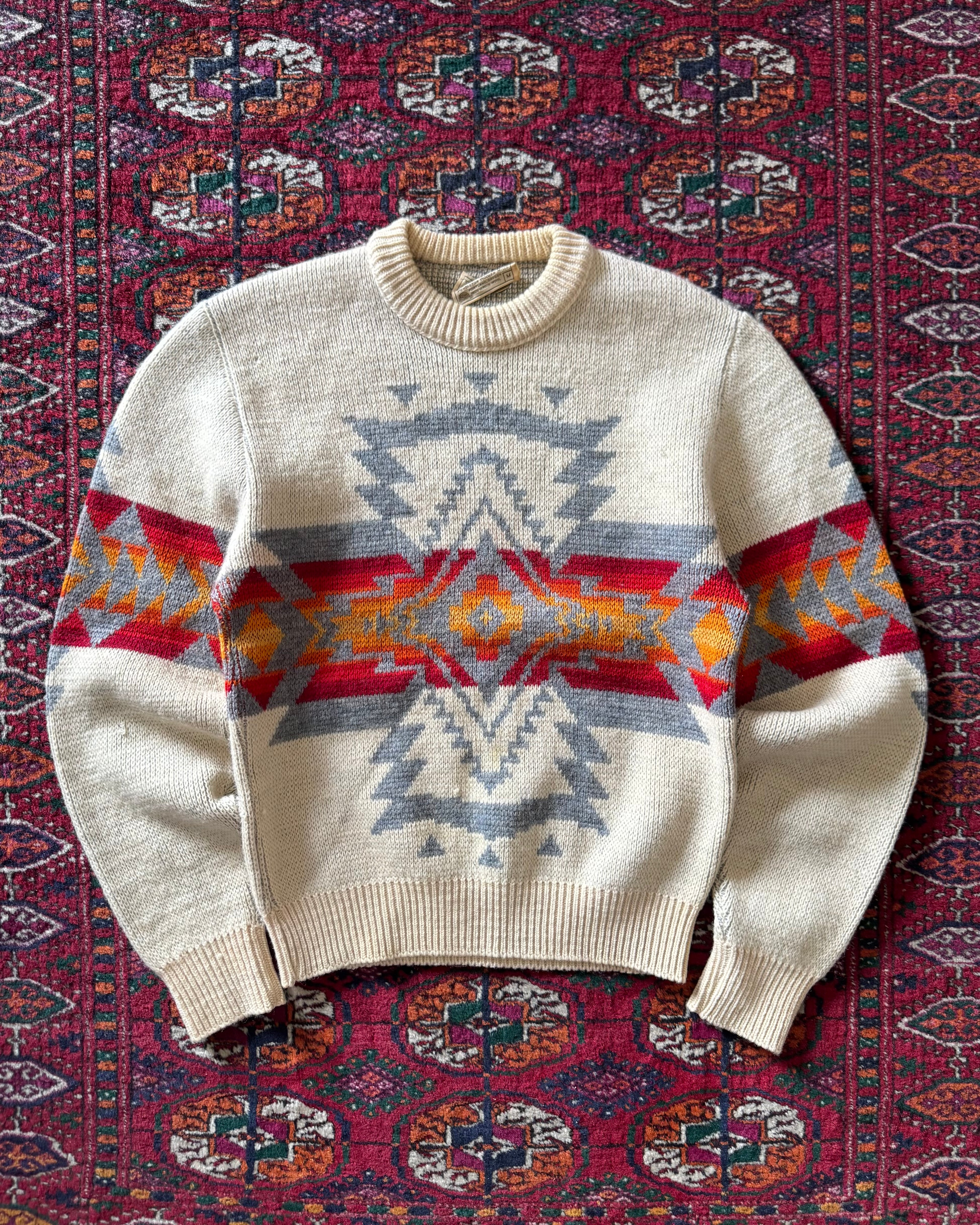 1970s Pendleton Aztec wool sweater￼
