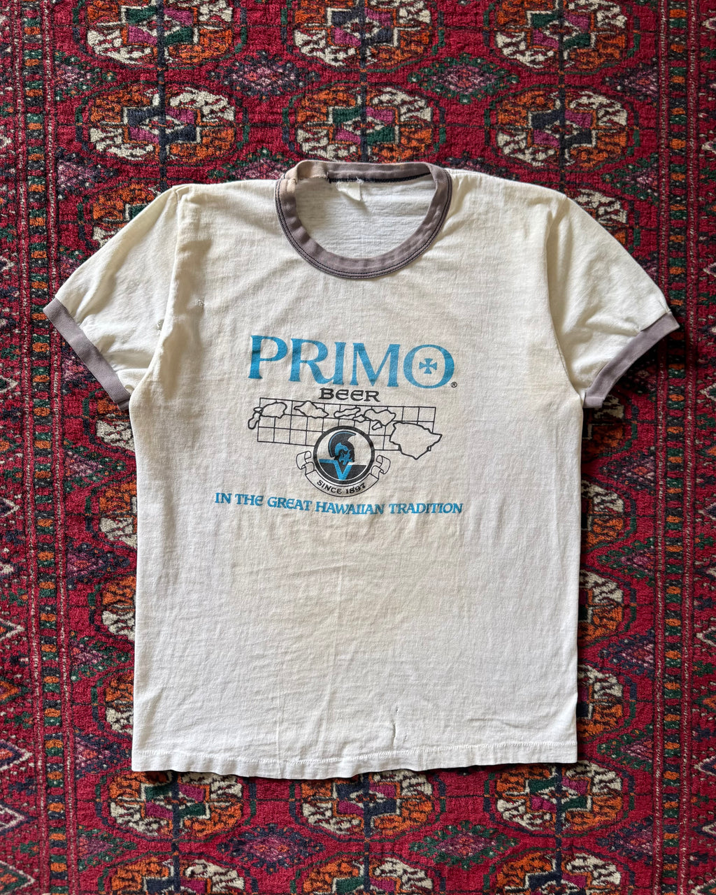 1970s Primo beer faded ringer