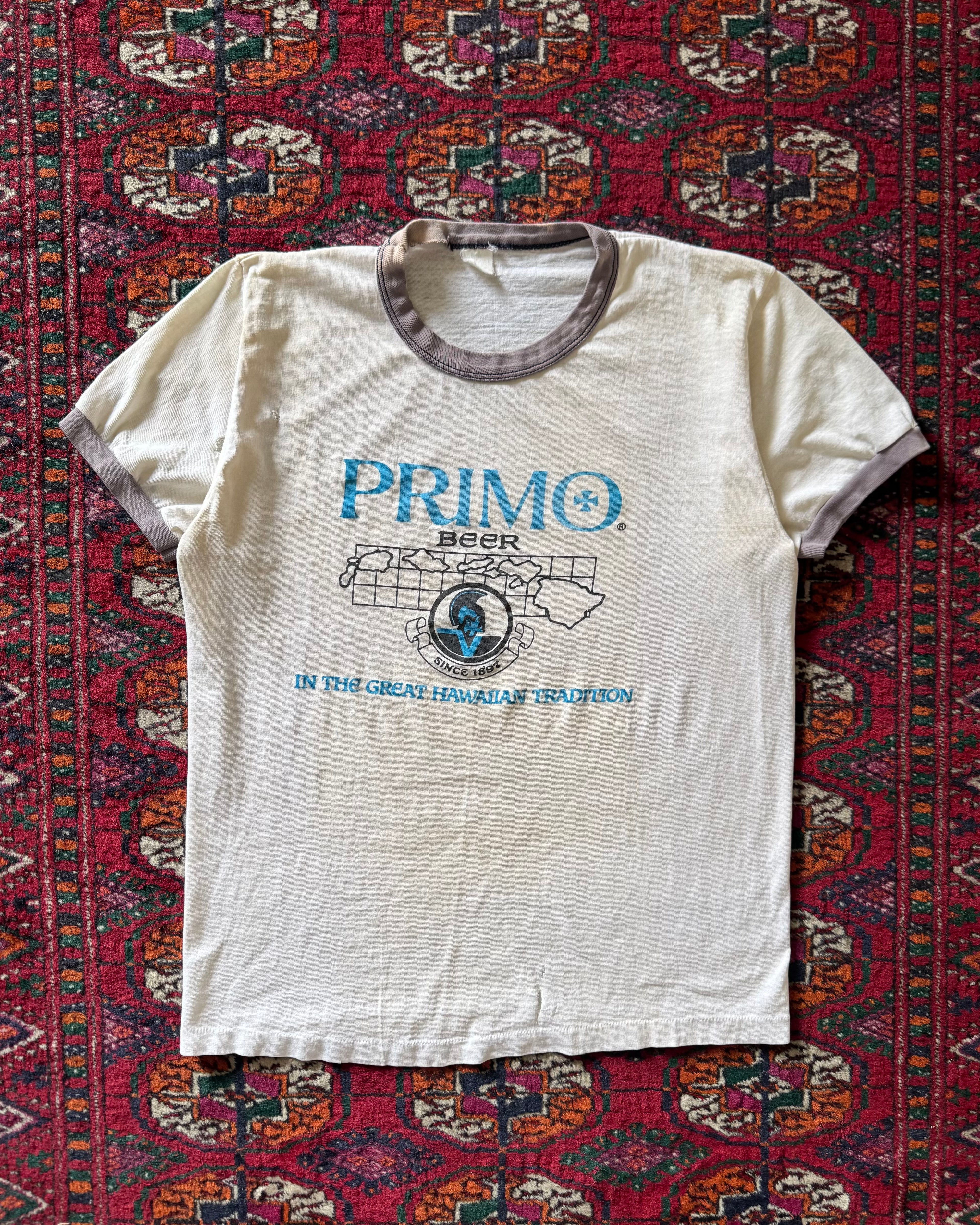 1970s Primo beer faded ringer