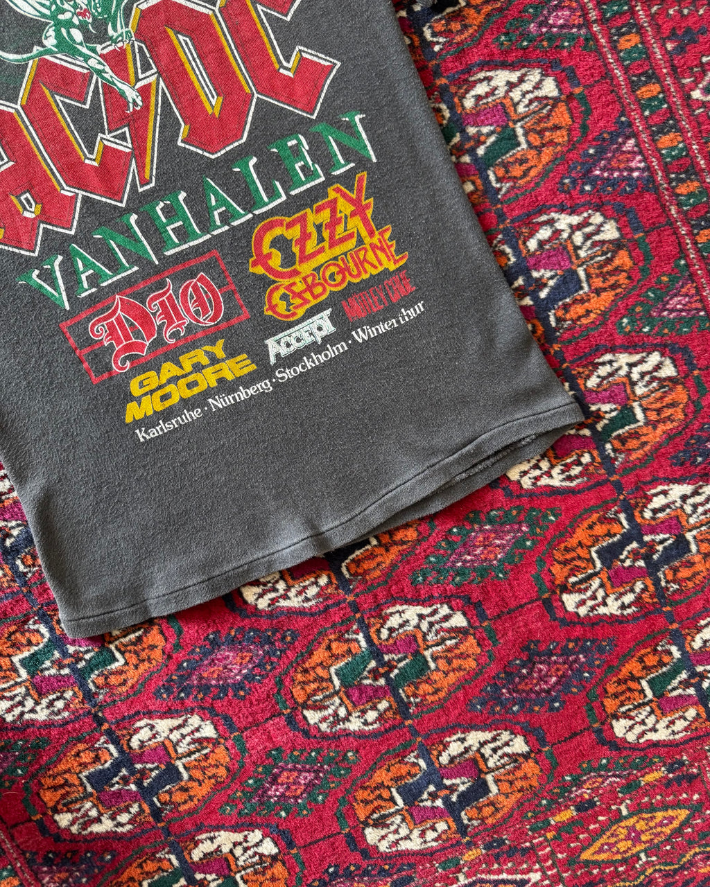 1984 Masters of Rock Germany faded ringer tee