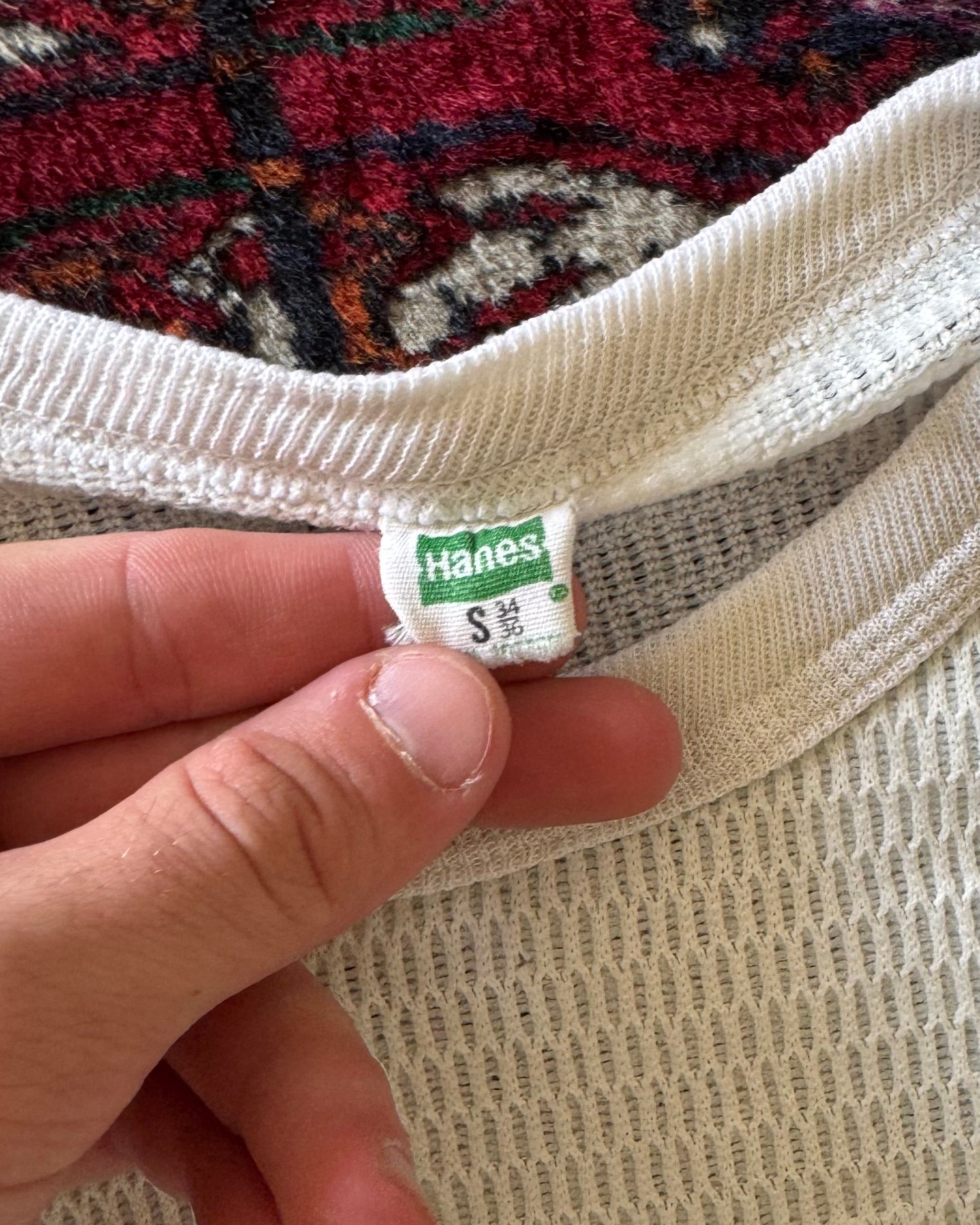 1970s hanes distressed thermal