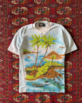 1970s Brentwood sportswear terry cloth Hawaii painted shirt ￼￼