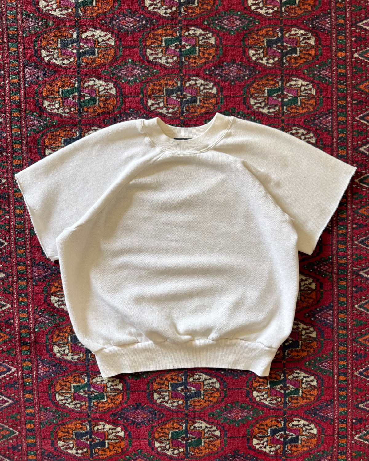 1980s cut white sweat
