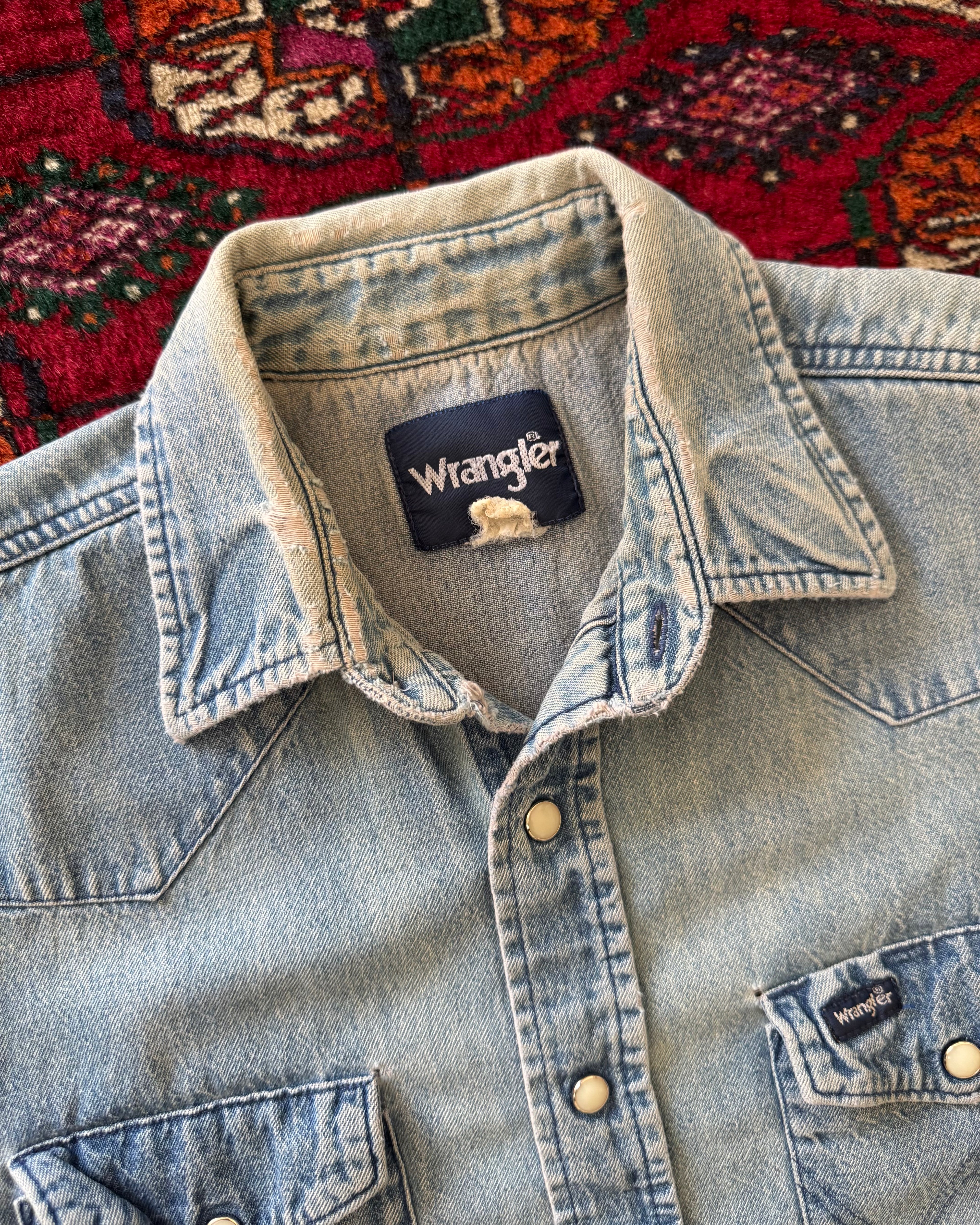 1980s wrangler pearl snap