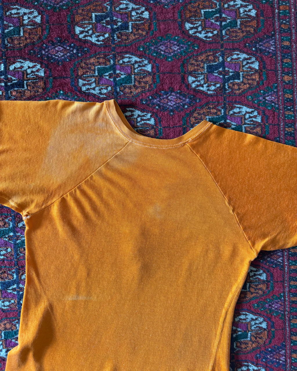 1940s World War II 510th signal division orange athletic army base jersey