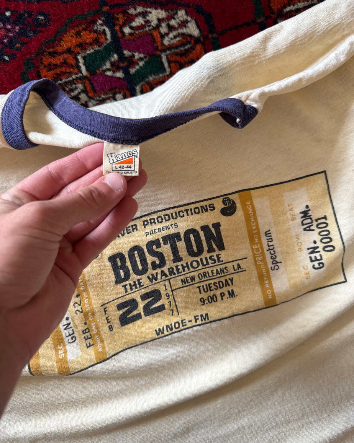1970s Boston Cropped Ringer