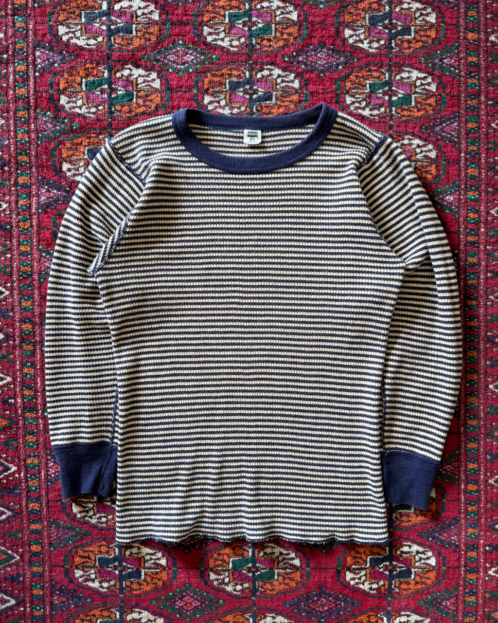 1960s Hanes striped thermal undershirt