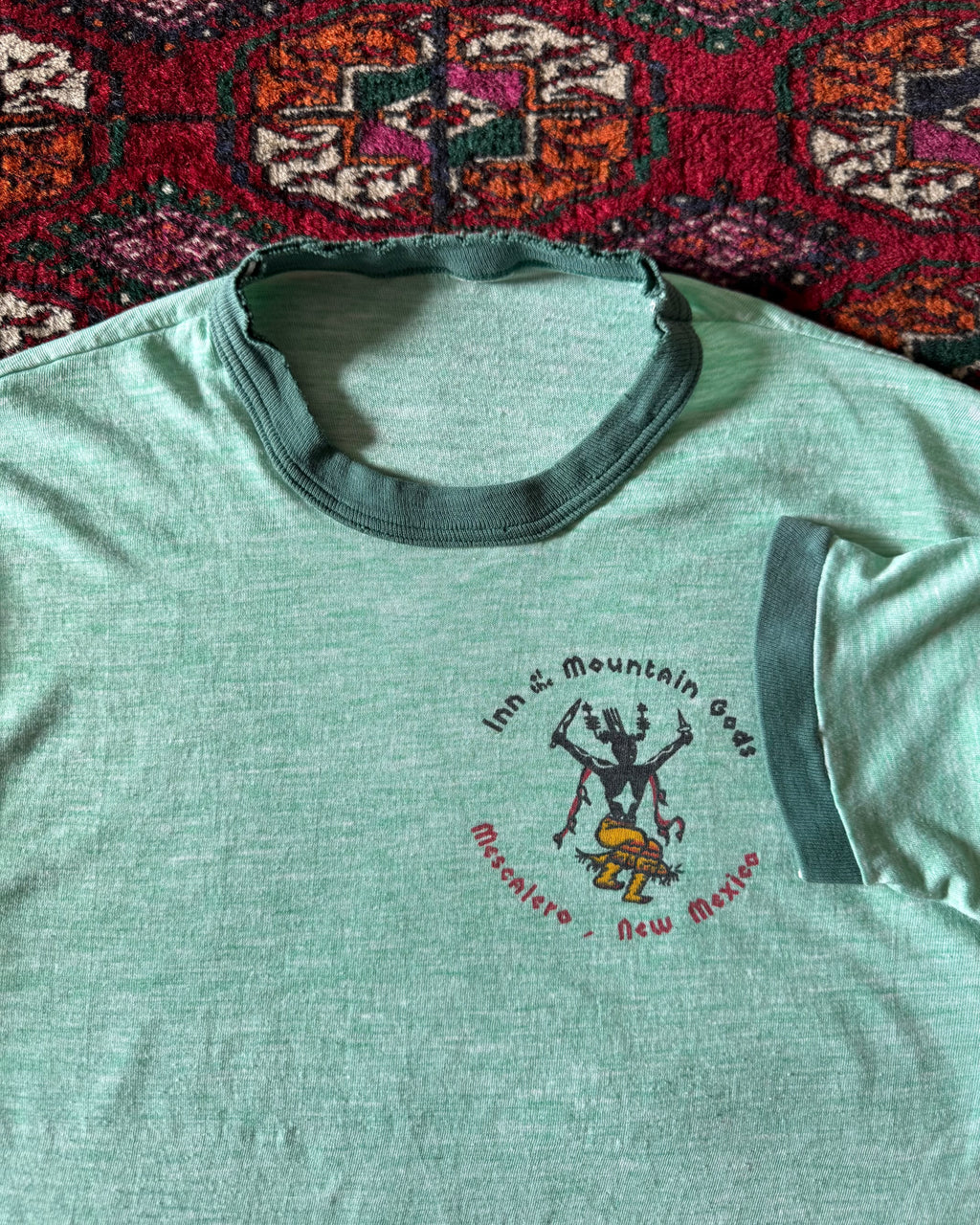 1970s “inn of the mountain gods” ringer faded T-shirt ￼