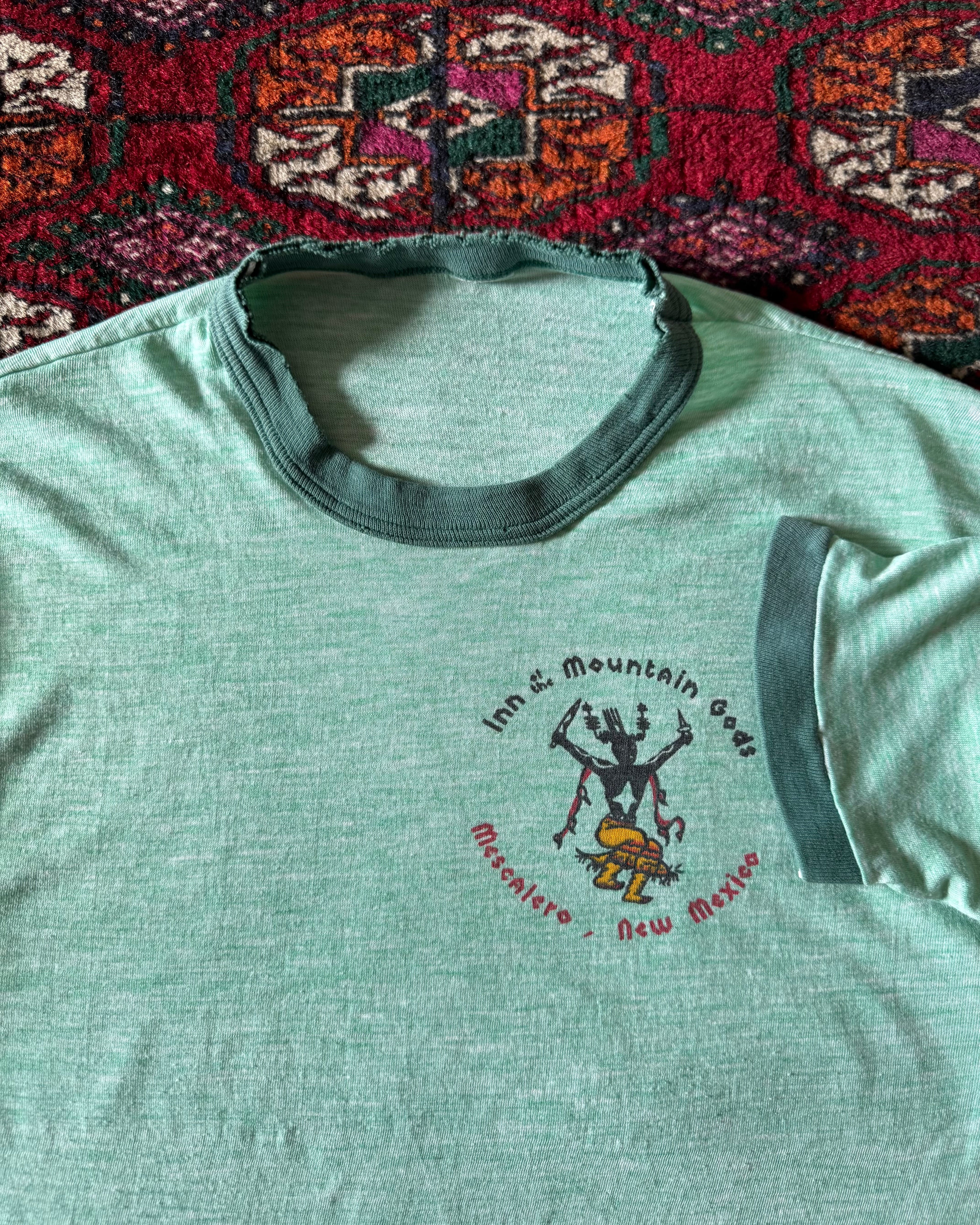 1970s “inn of the mountain gods” ringer faded T-shirt ￼