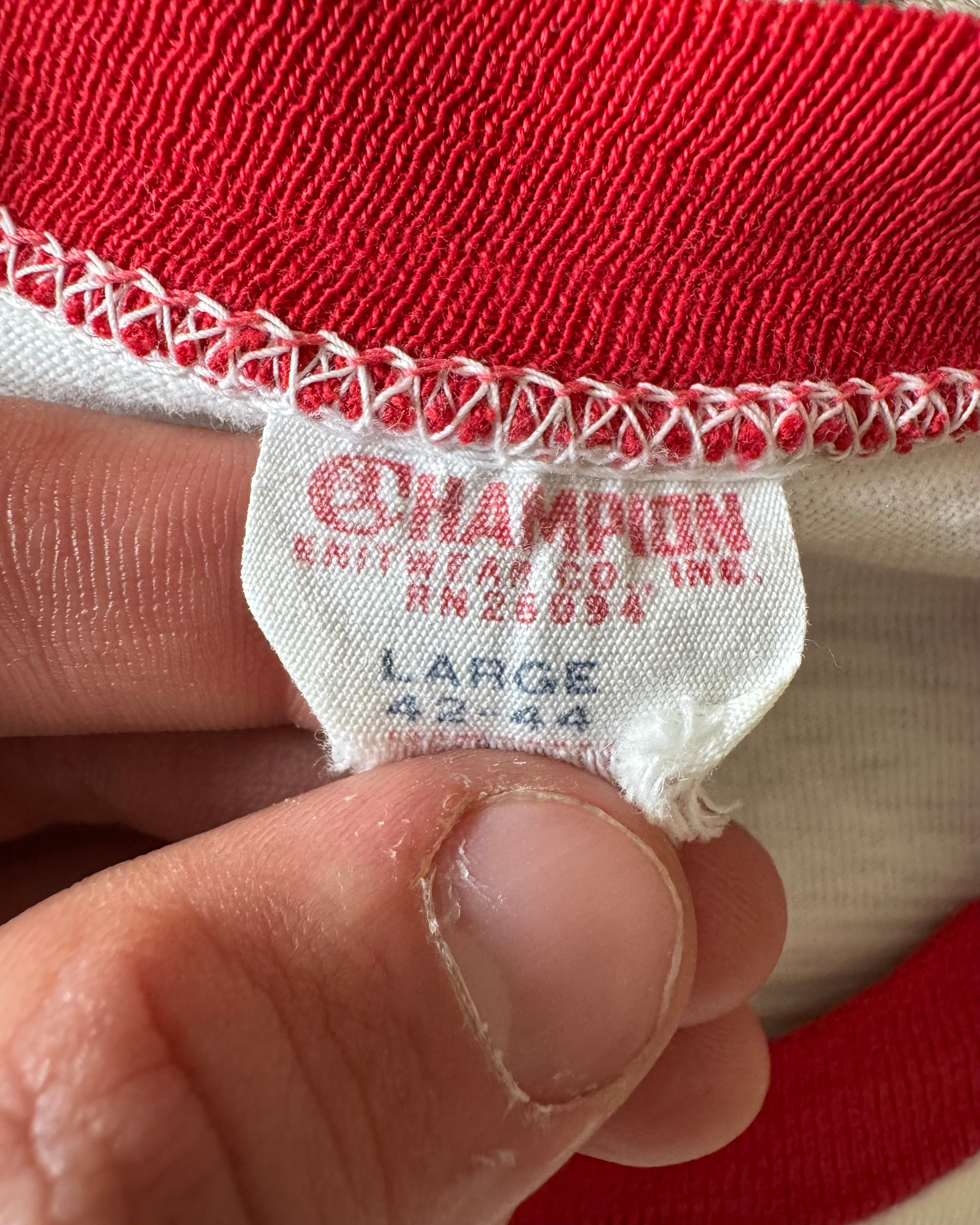 Vintage 1950s/60s champion running man, Gordon military college distressed T-shirt ￼