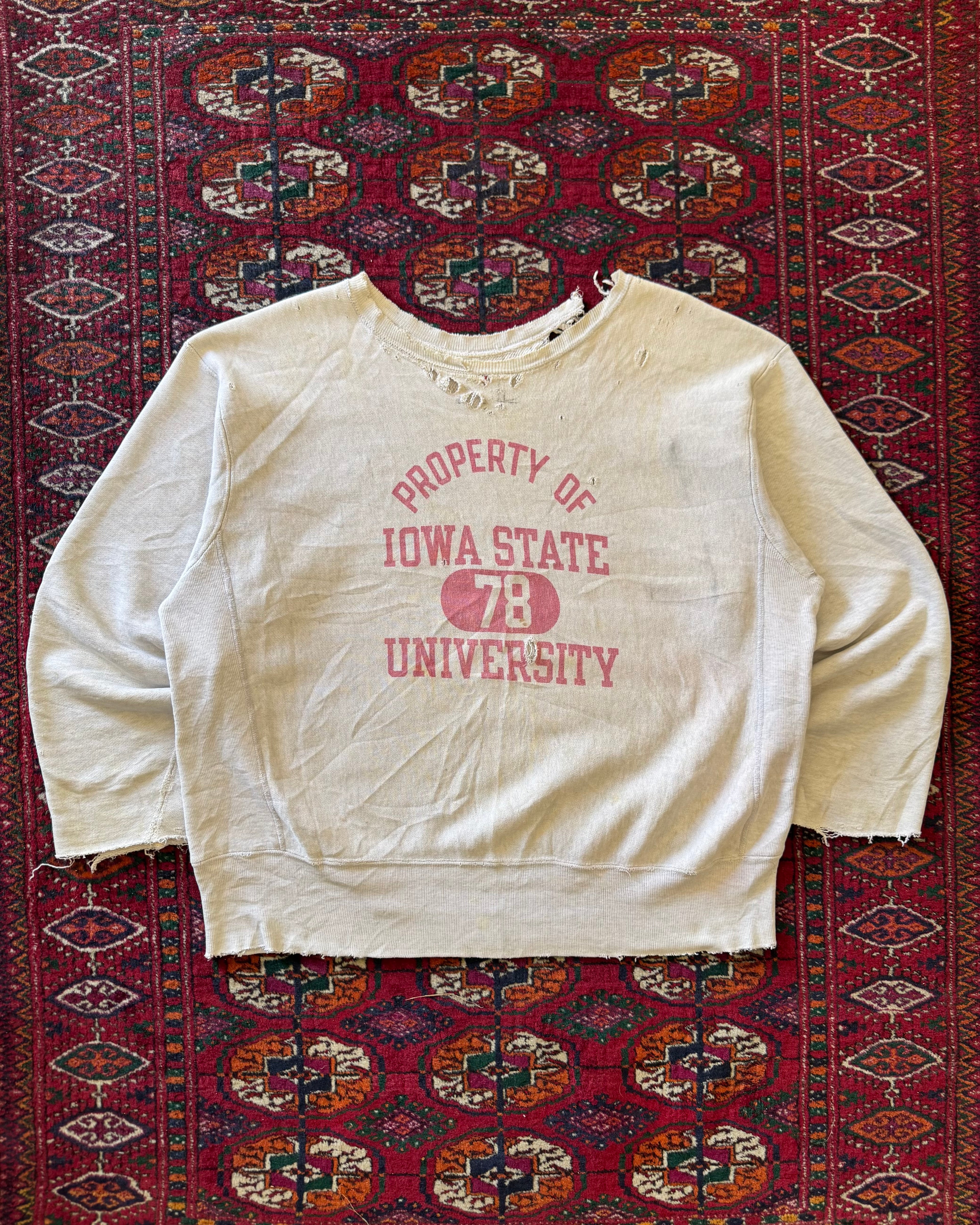 1960s property of Ohio State distressed champion reverse weave