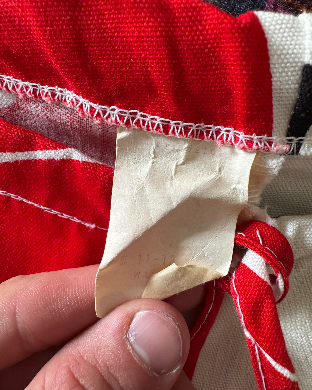 Vintage 1970s Coca-Cola promotional drawstring flares