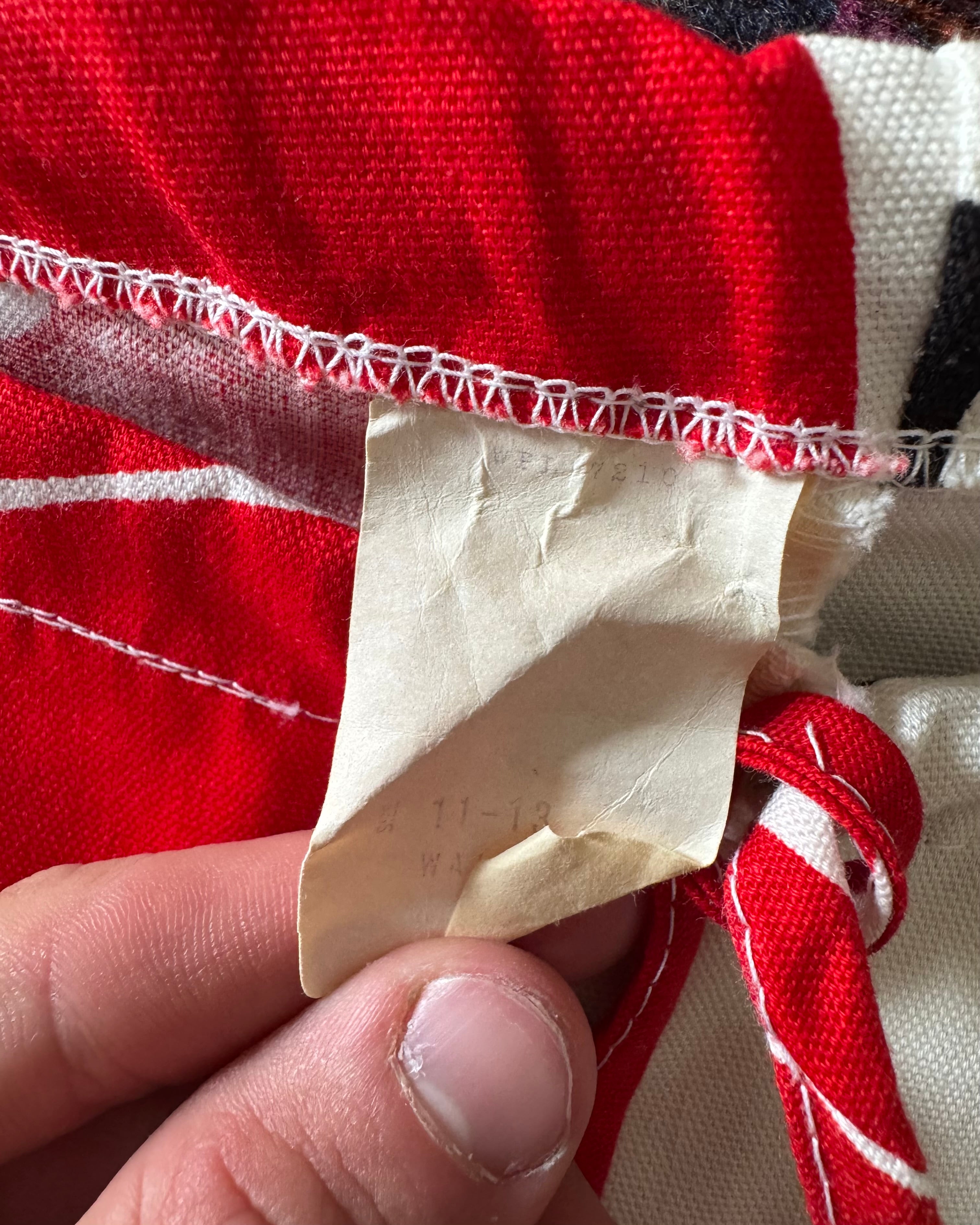 Vintage 1970s Coca-Cola promotional drawstring flares