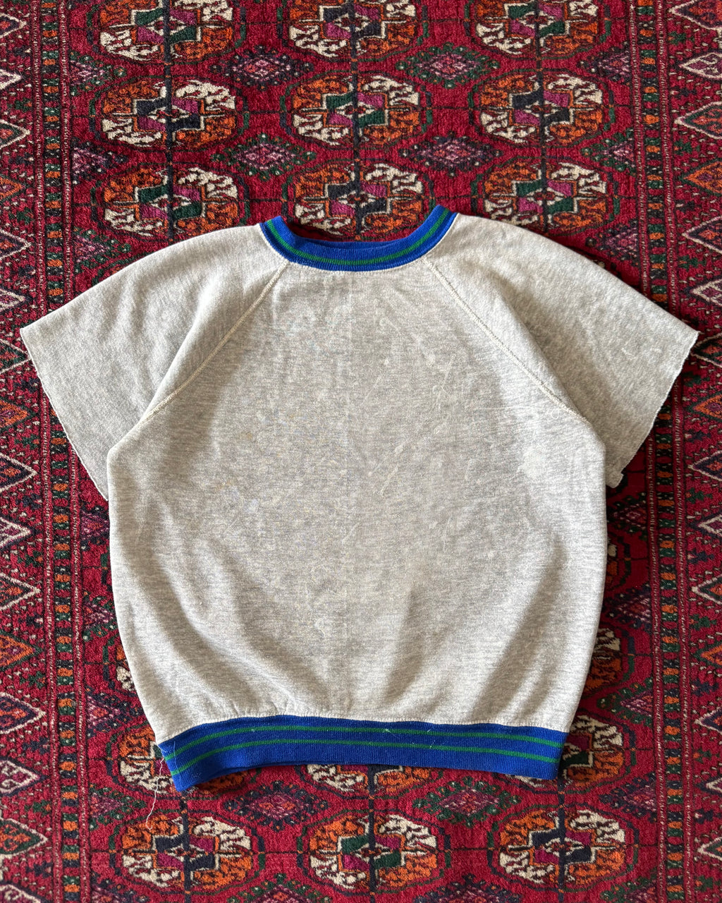 1970s paint splatter cut sweat