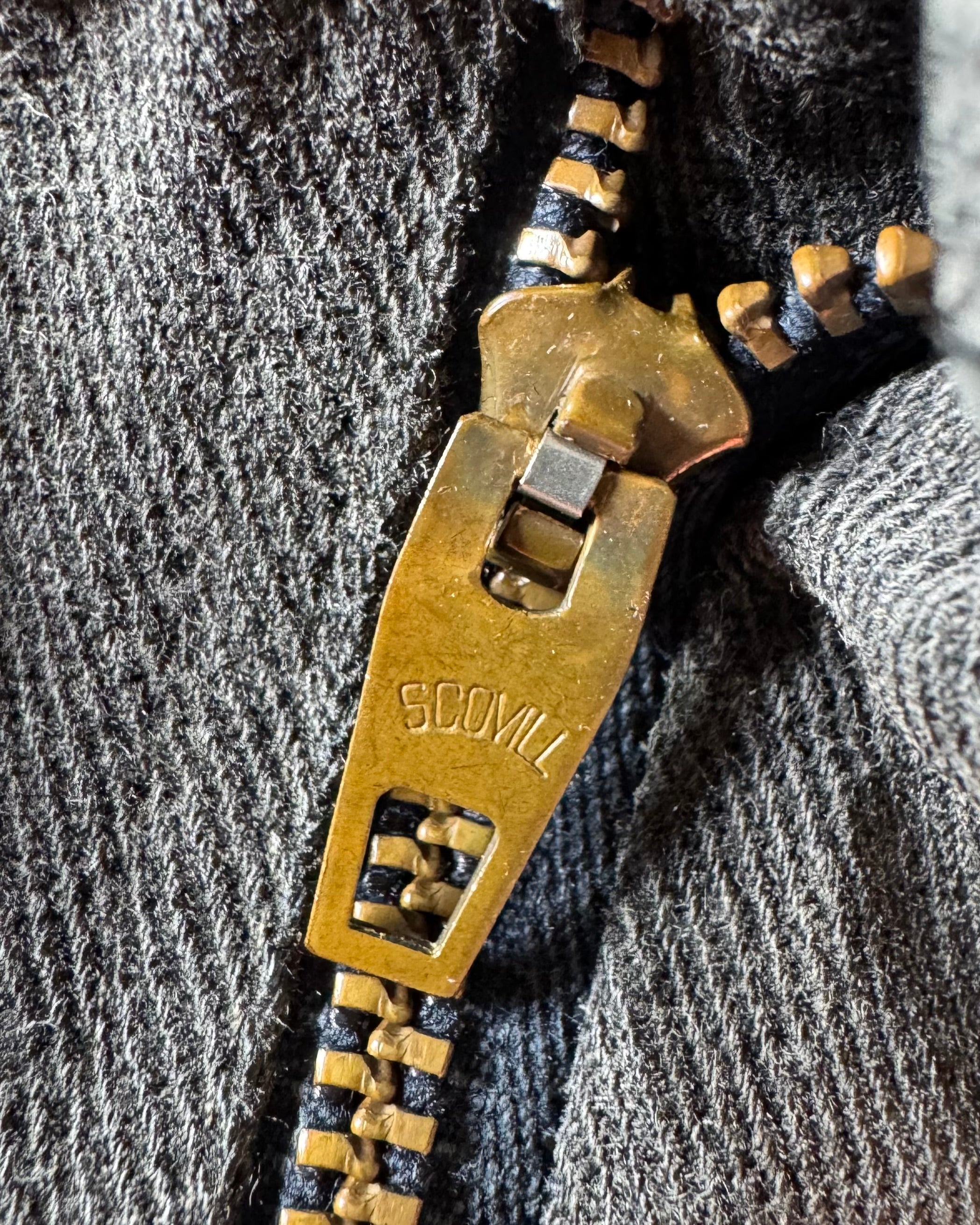 Vintage 1970s Faded black boot cut work pants