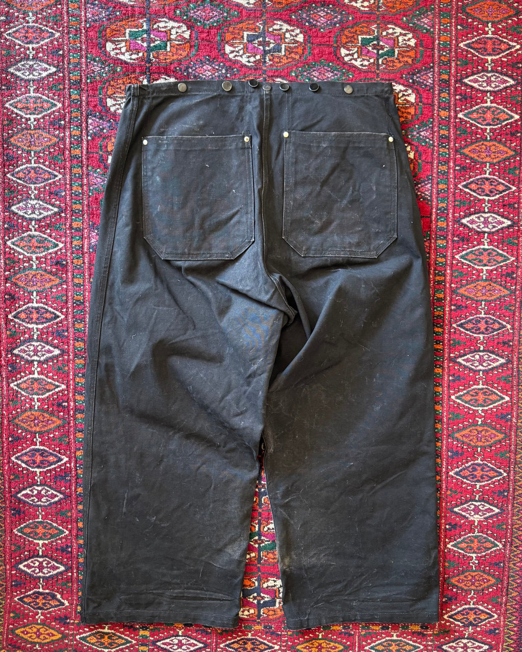 1960s black fireman clasp pants