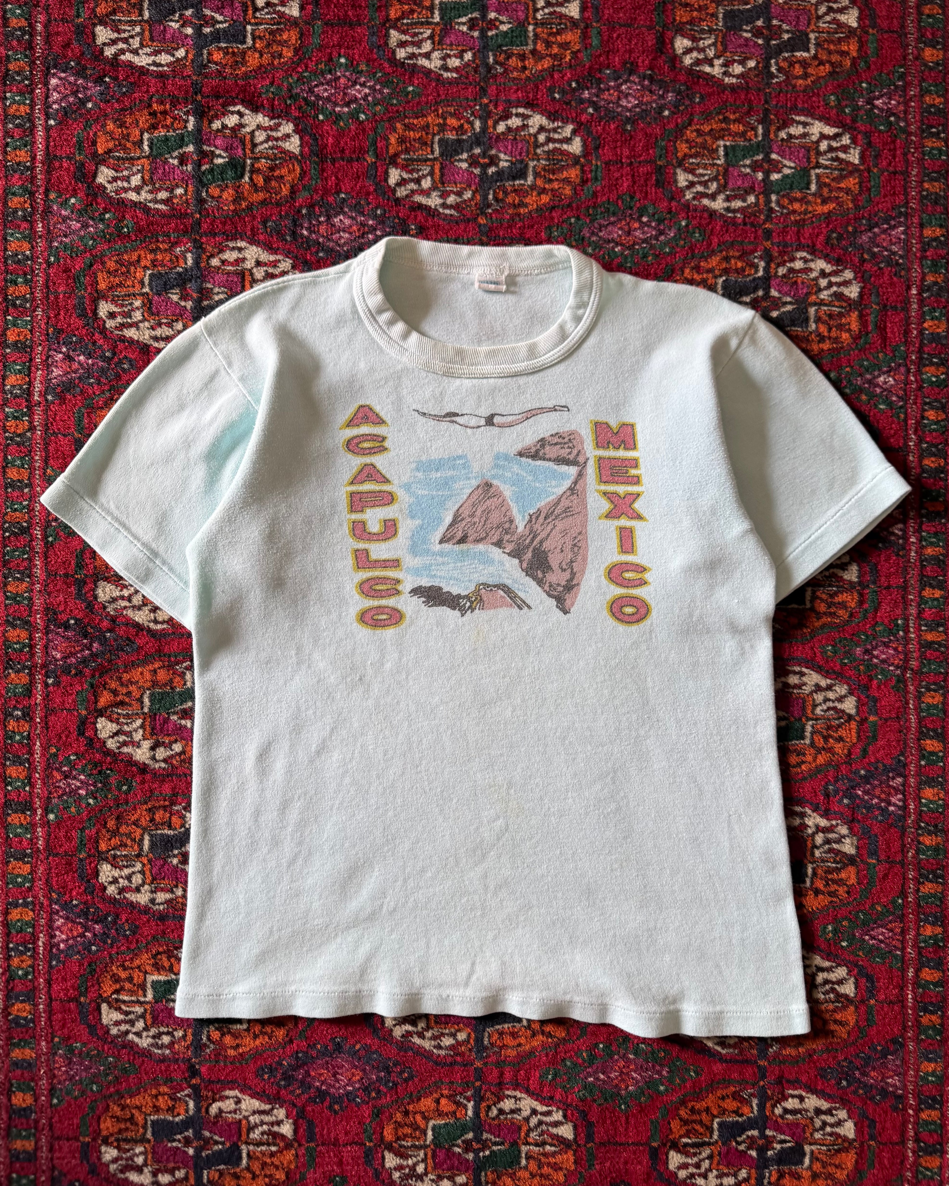 Vintage baby blue 1970s Mexico heavyweight T-shirt