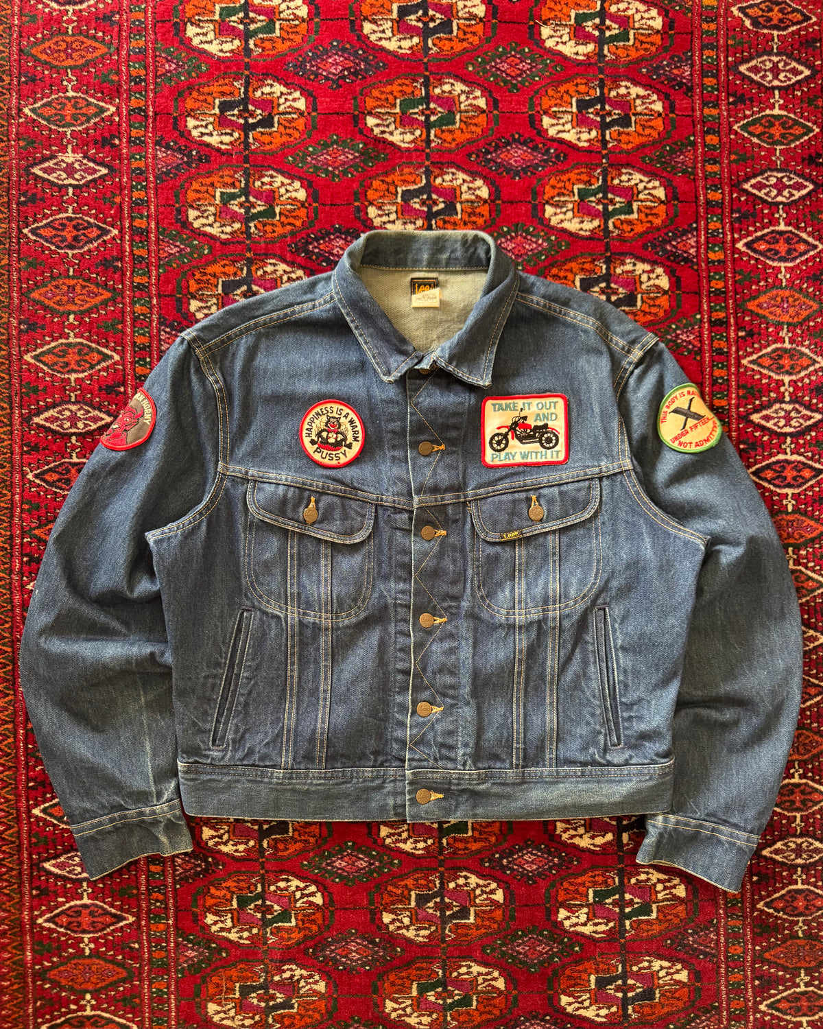 1970s Lee indigo Patches jacket