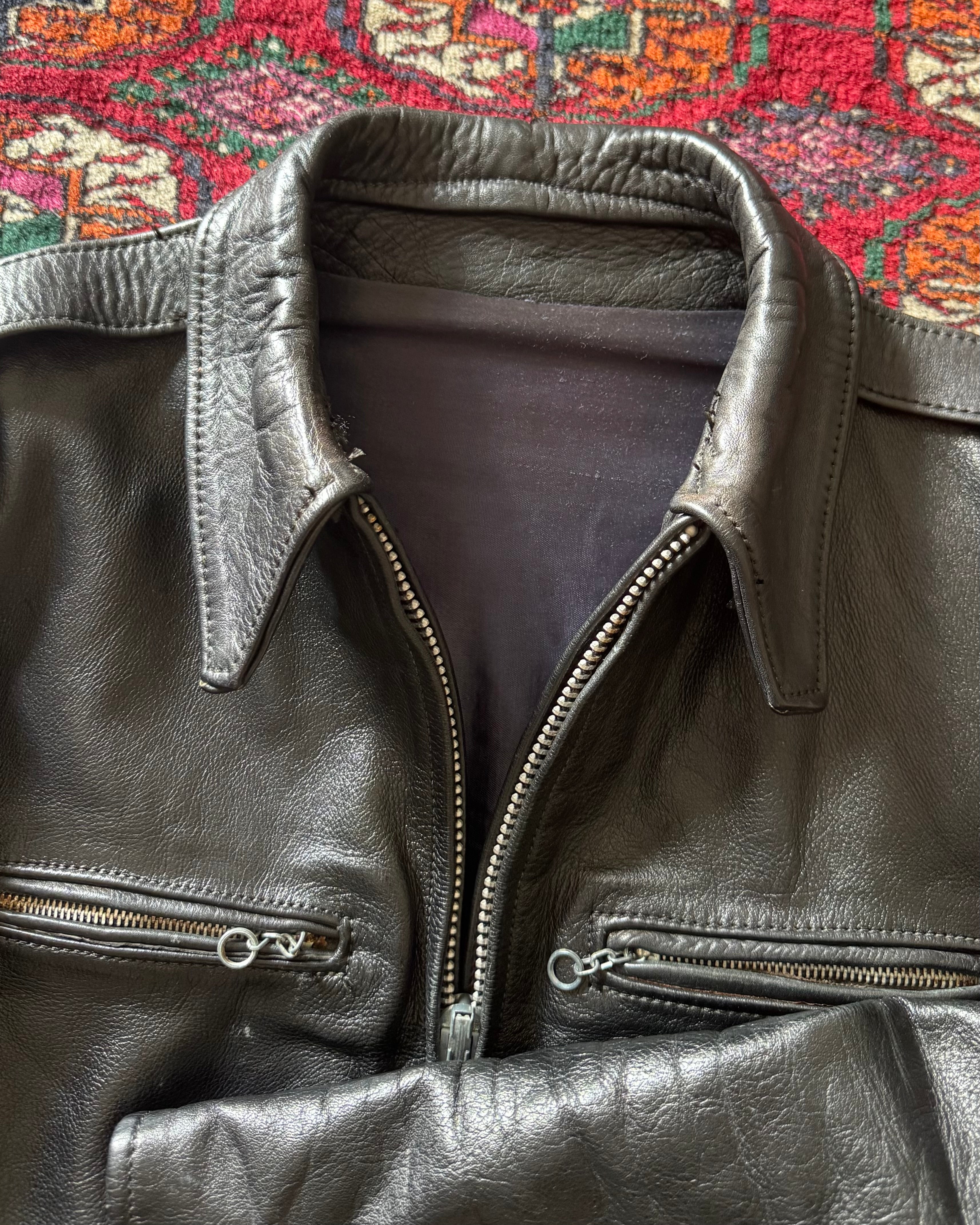 1960s leather racer jacket