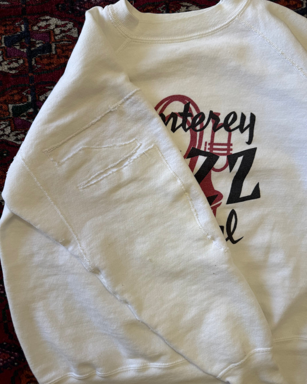 Vintage 1960s Monterey jazz festival repaired sweatshirt