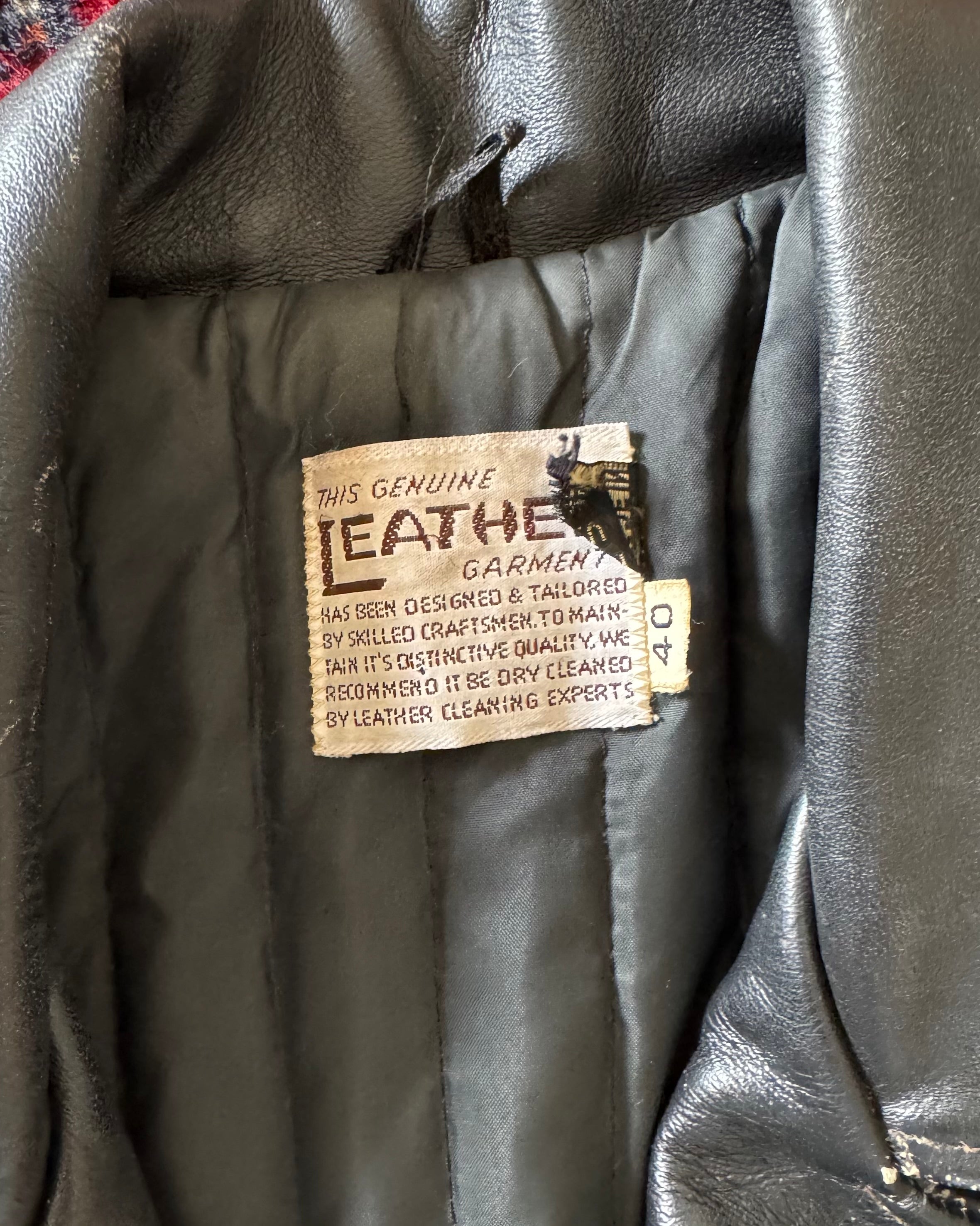 1960s leather riding jacket