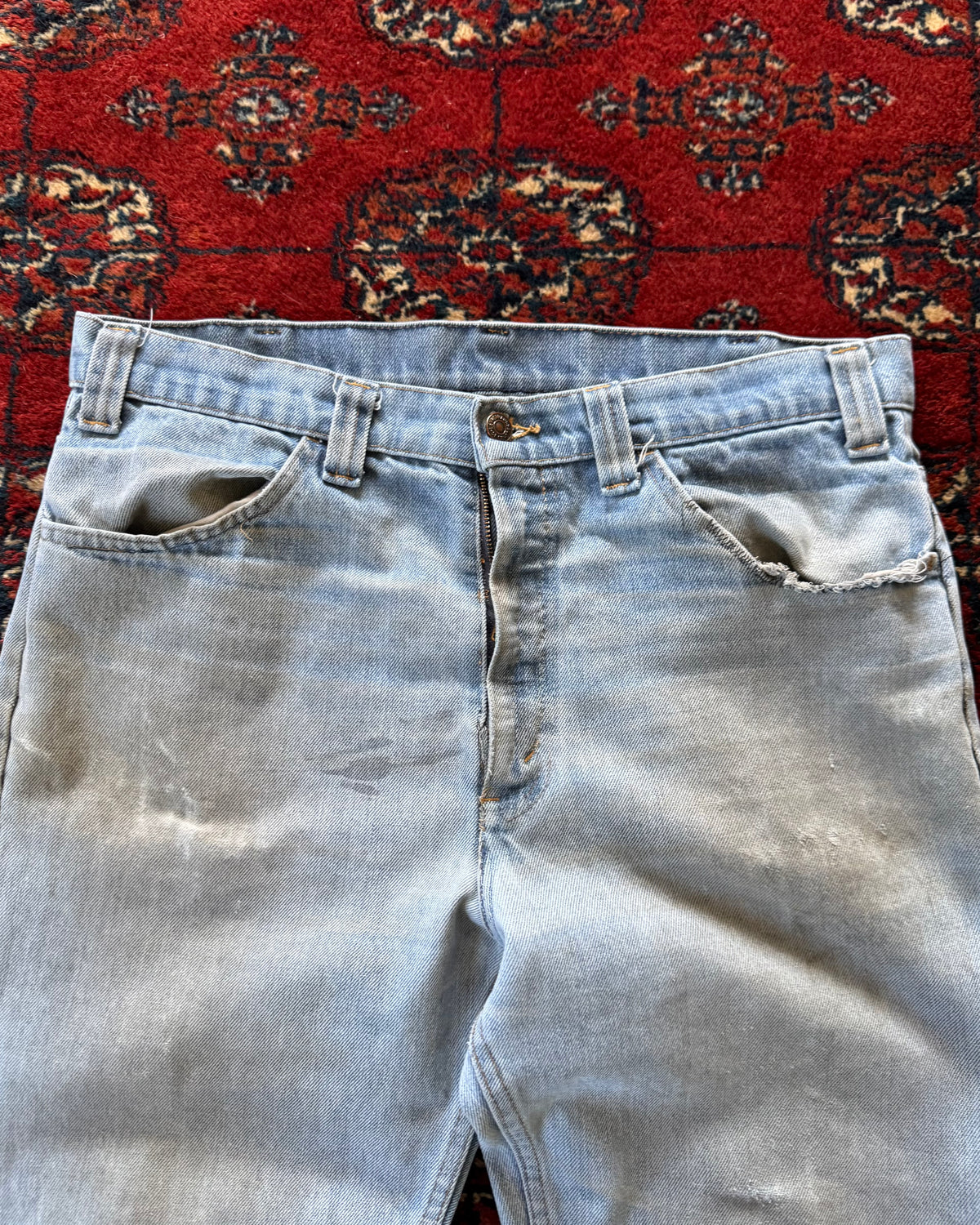 1970s Levi’s bootcut 517 with distressing
