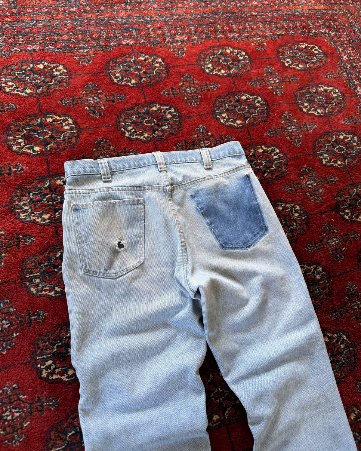 1970s Levi’s bootcut 517 with distressing