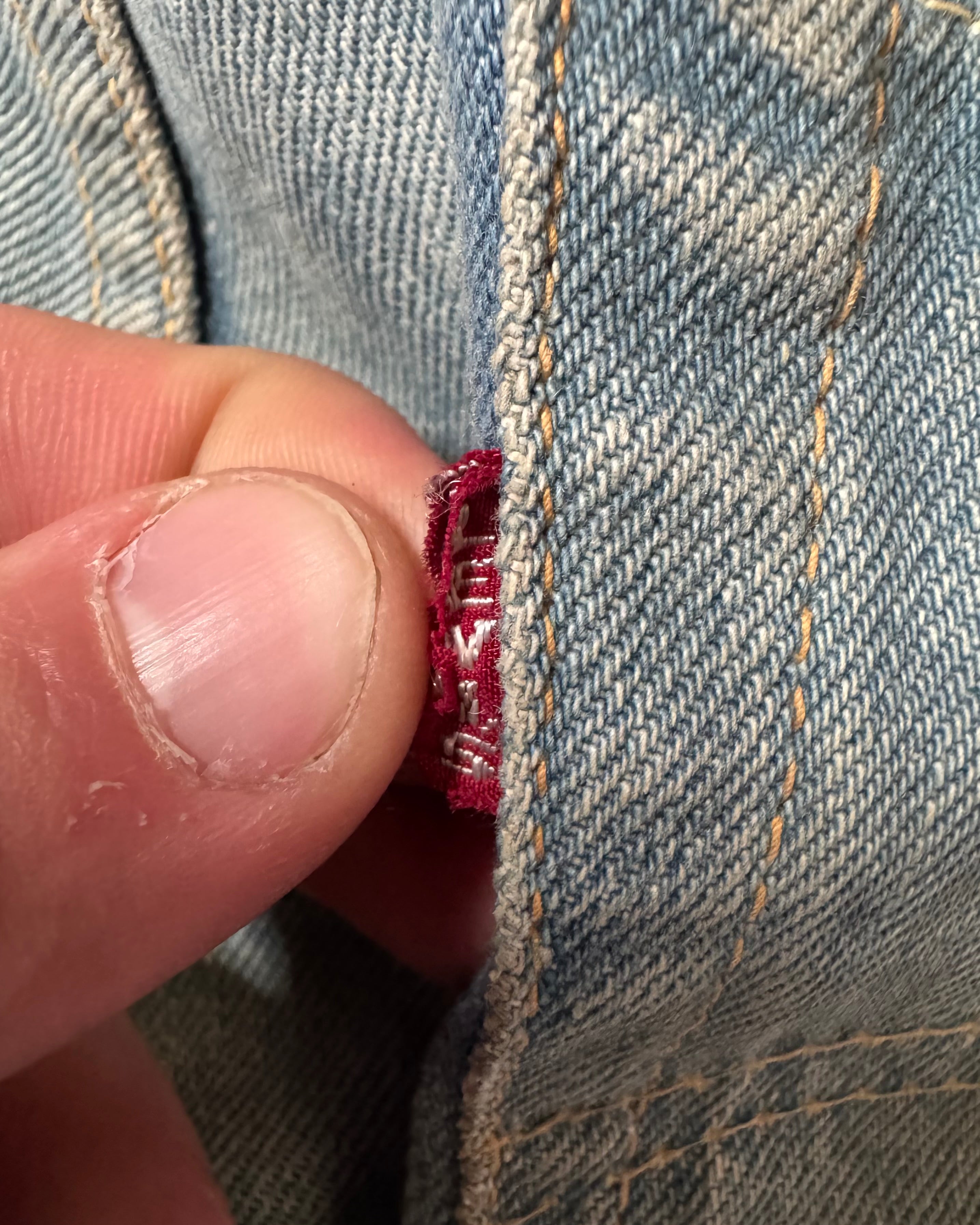 Vintage 1950s Levi’s full selvedge original owner altered shorts