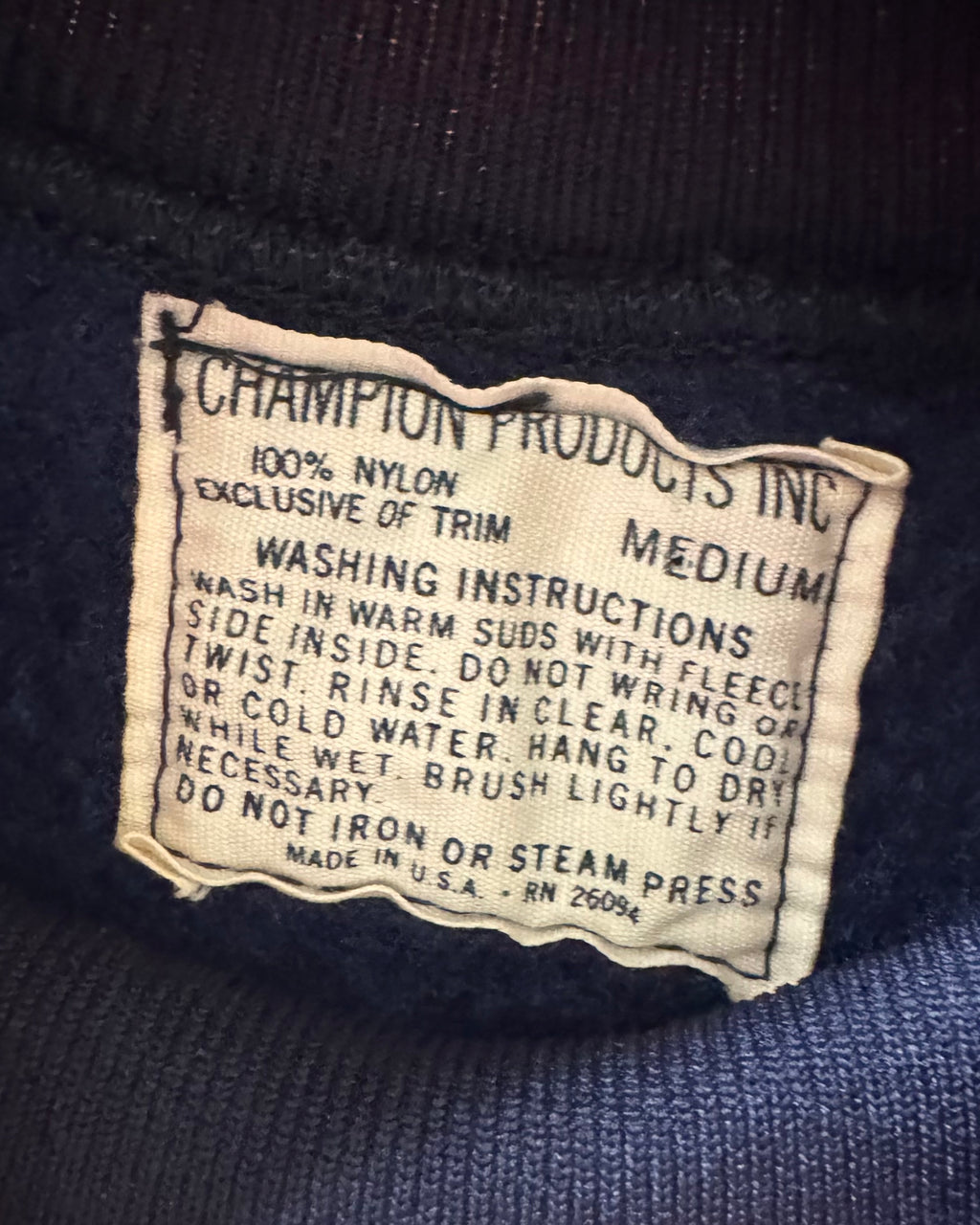 1960s Notre Dame Champion Nylon sweat