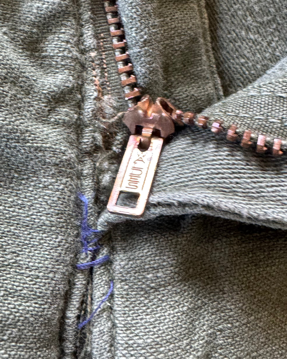 1960s zipper fly OG-107 fatigue pants