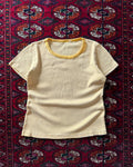 1960s yellow striped tee