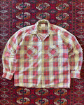 Vintage 1950s/60 Chandler distressed dagger collar flannel