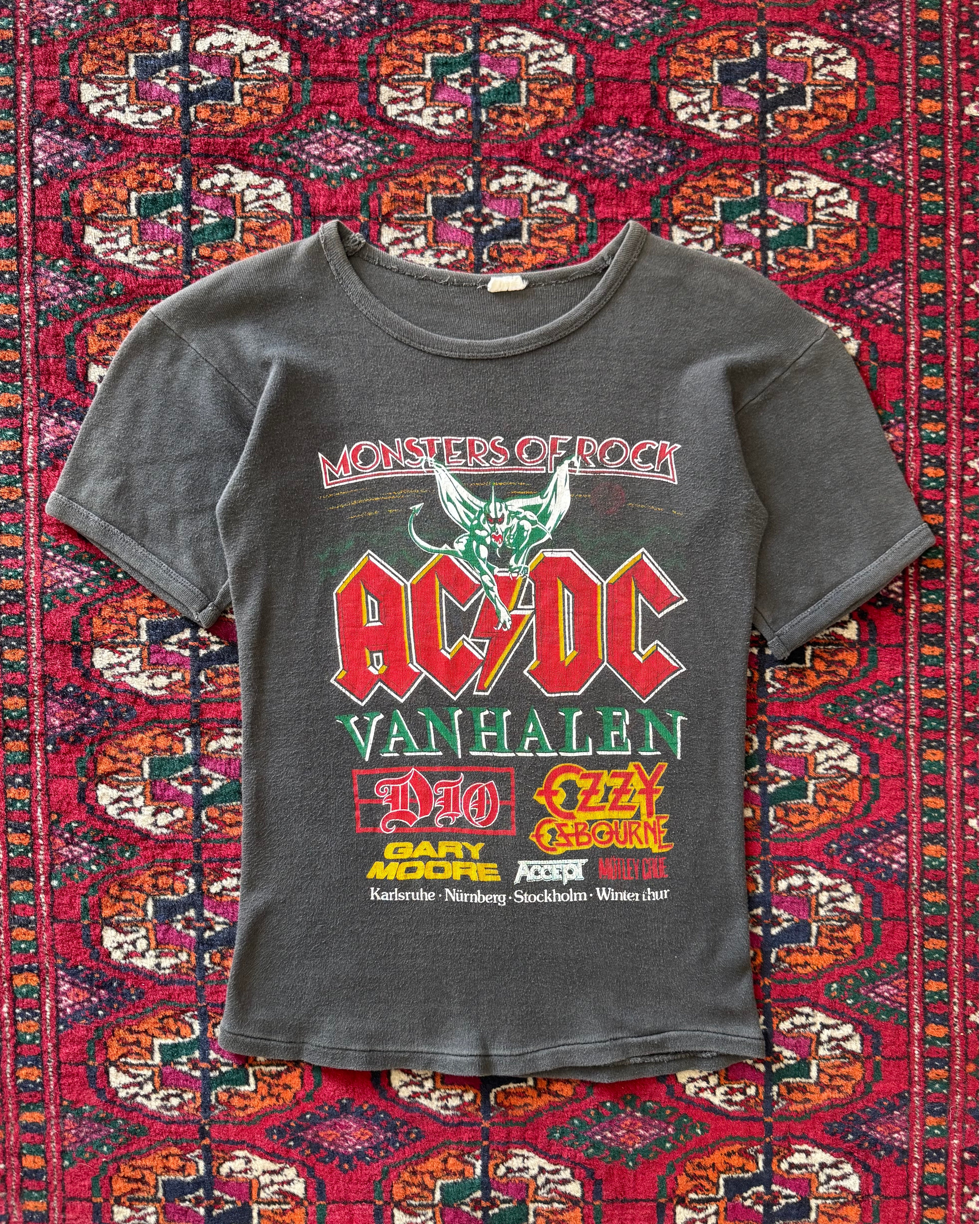 1984 Masters of Rock Germany faded ringer tee