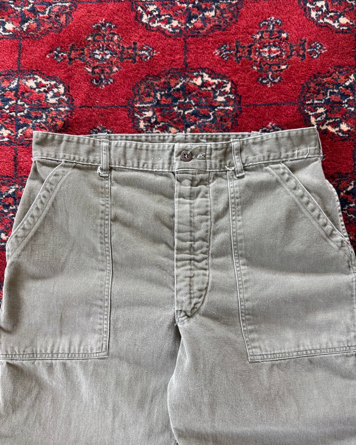1970s zipperfly OG-107 fatigue pants