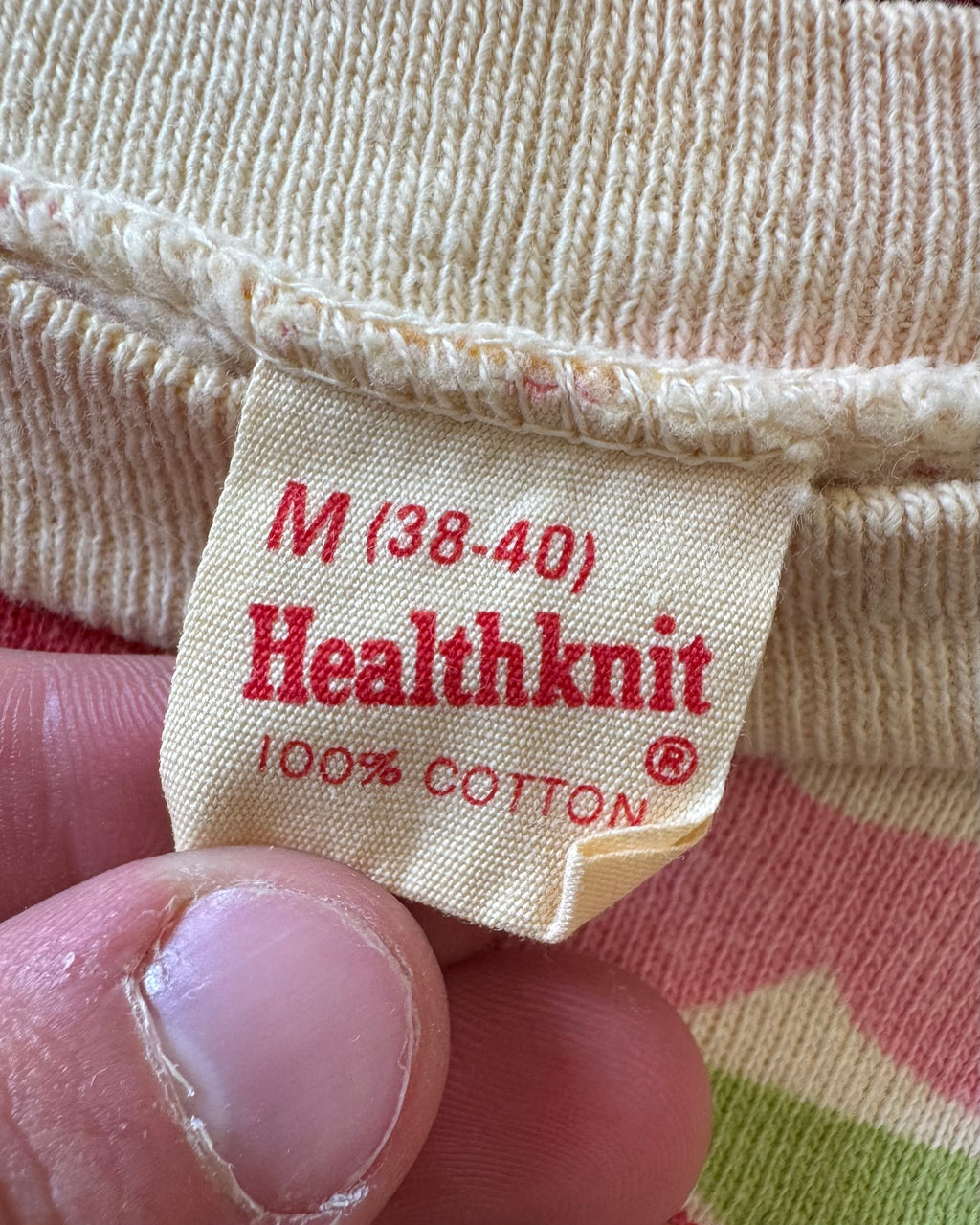1960s Hawaiian floral print health sweatshirt