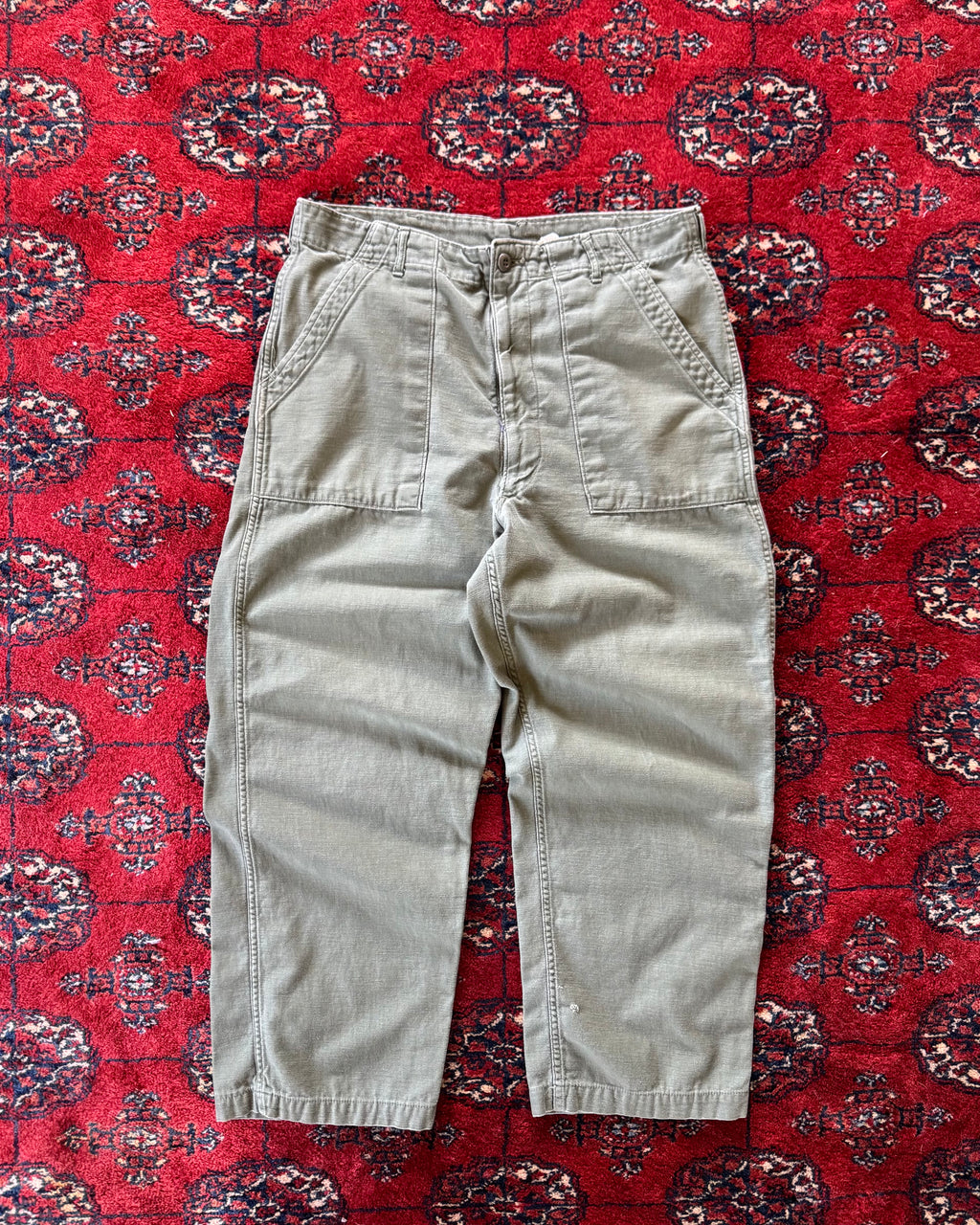 1960s zipper fly OG-107 fatigue pants