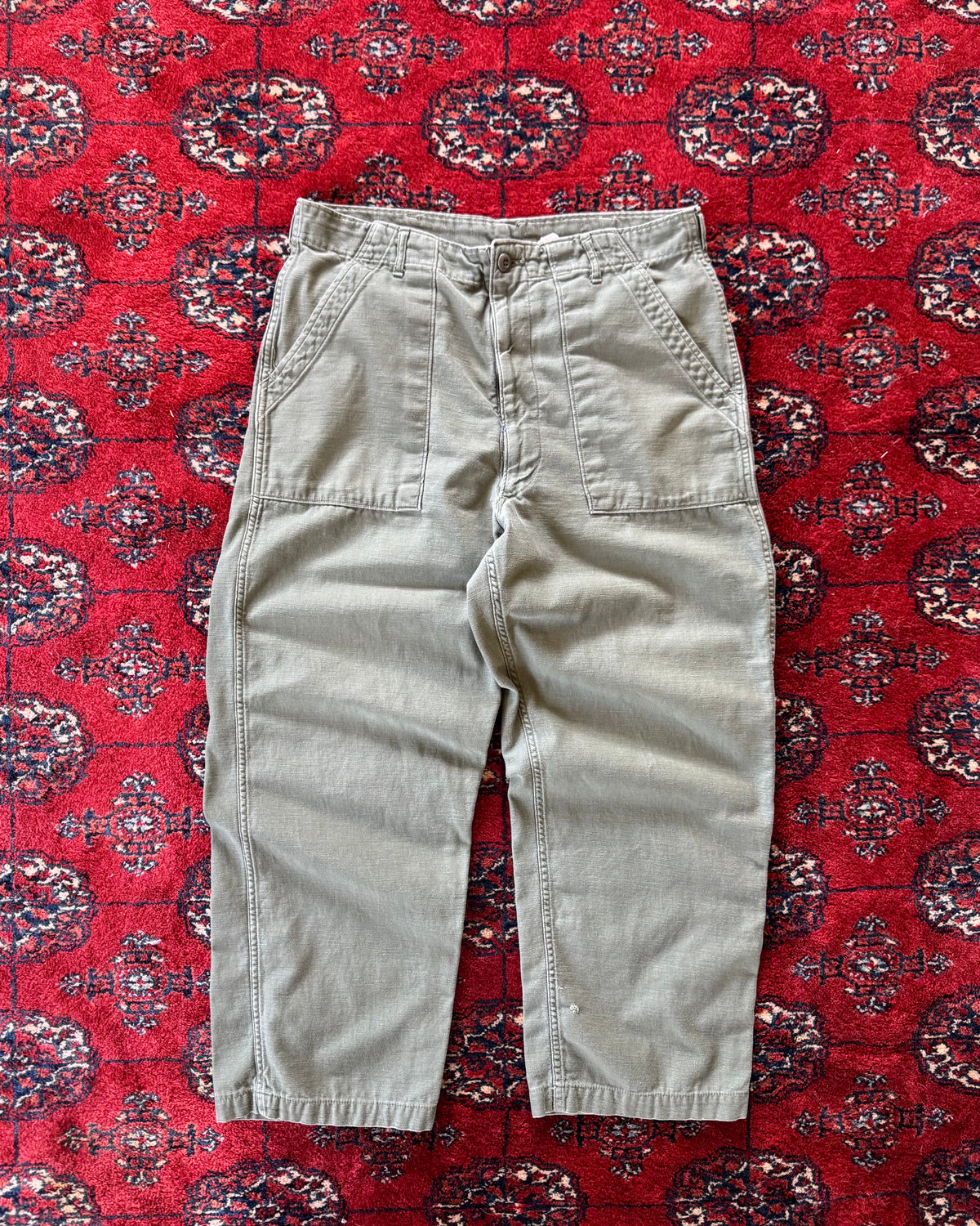 1960s zipper fly OG-107 fatigue pants
