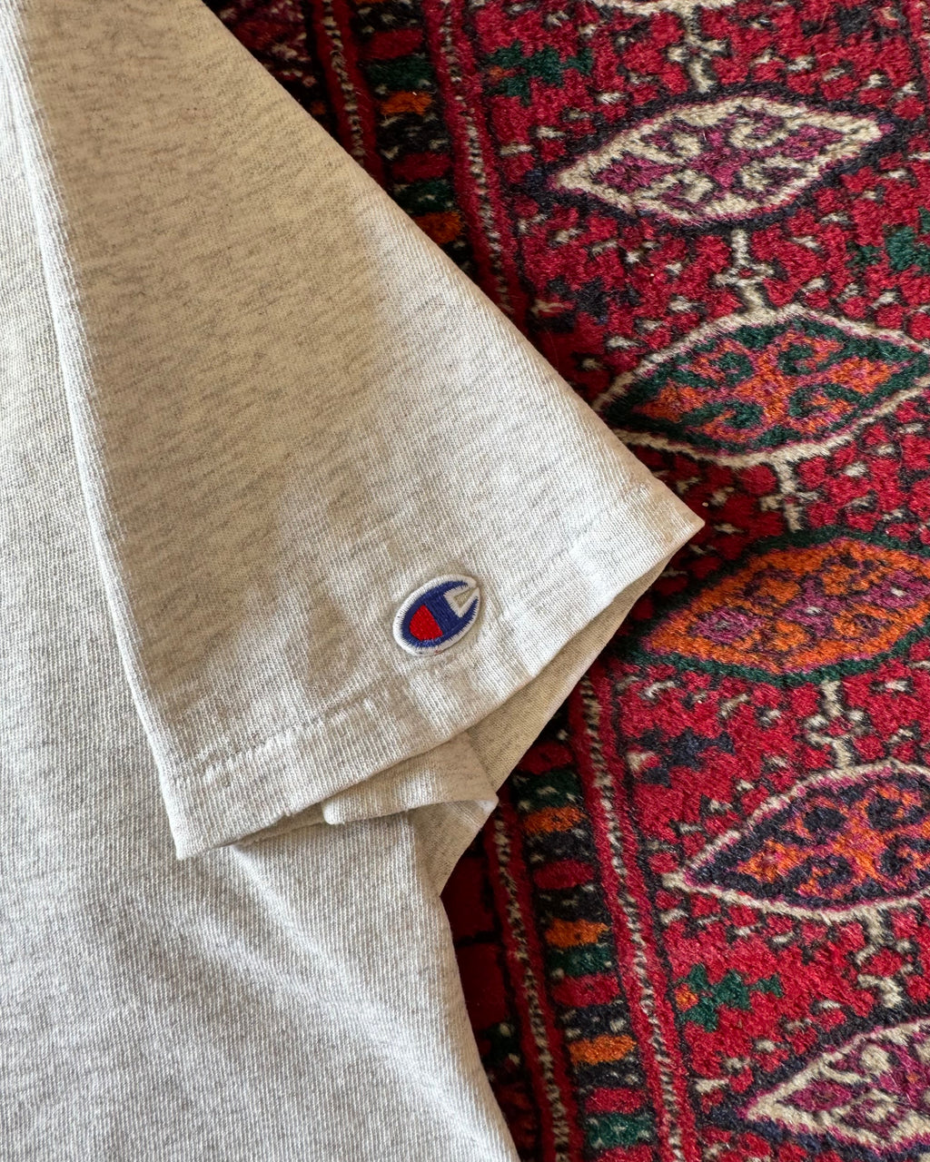 Vintage 1980s champion, distressed athletics T-shirt