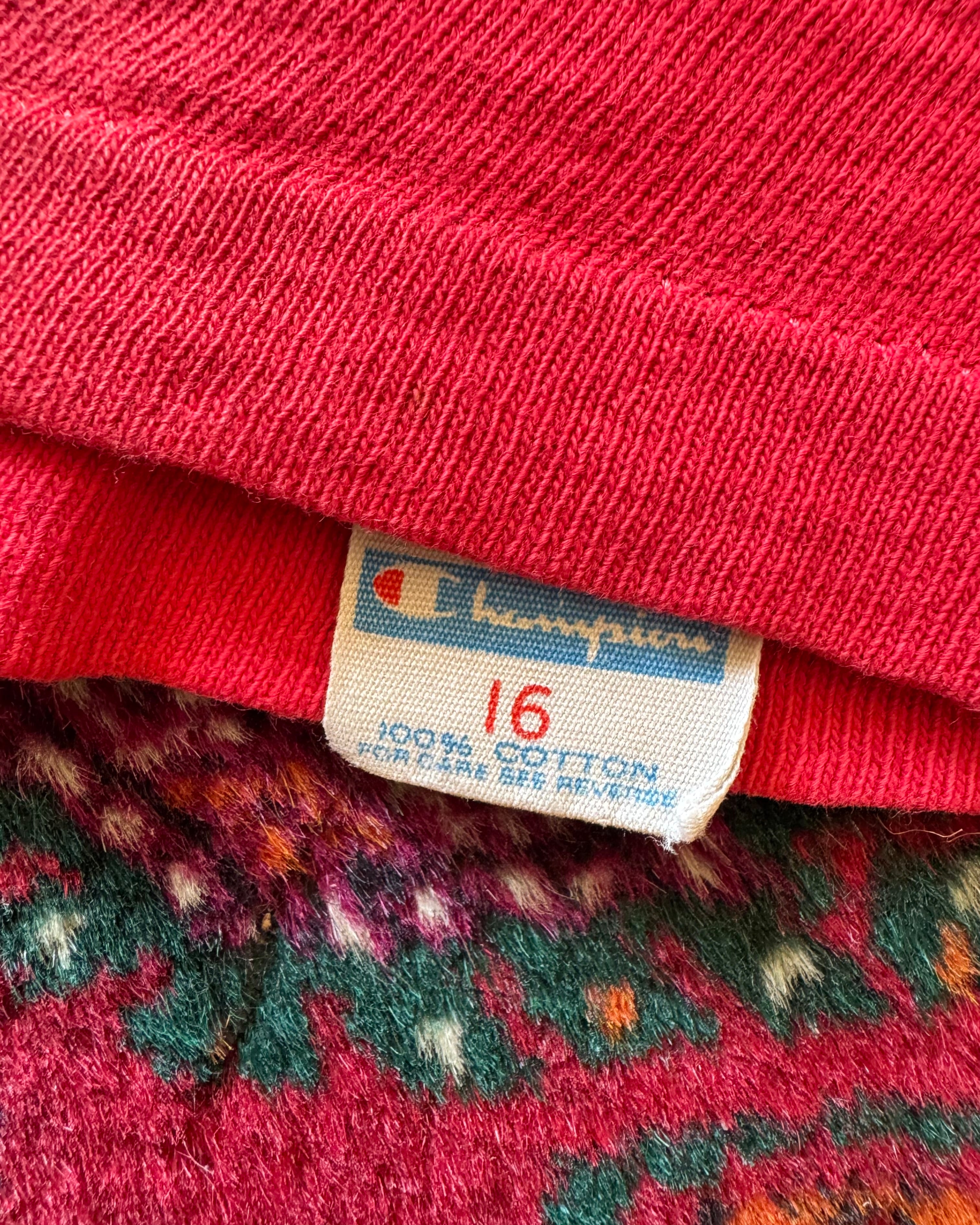 Vintage champion blue bar, faded distressed jersey