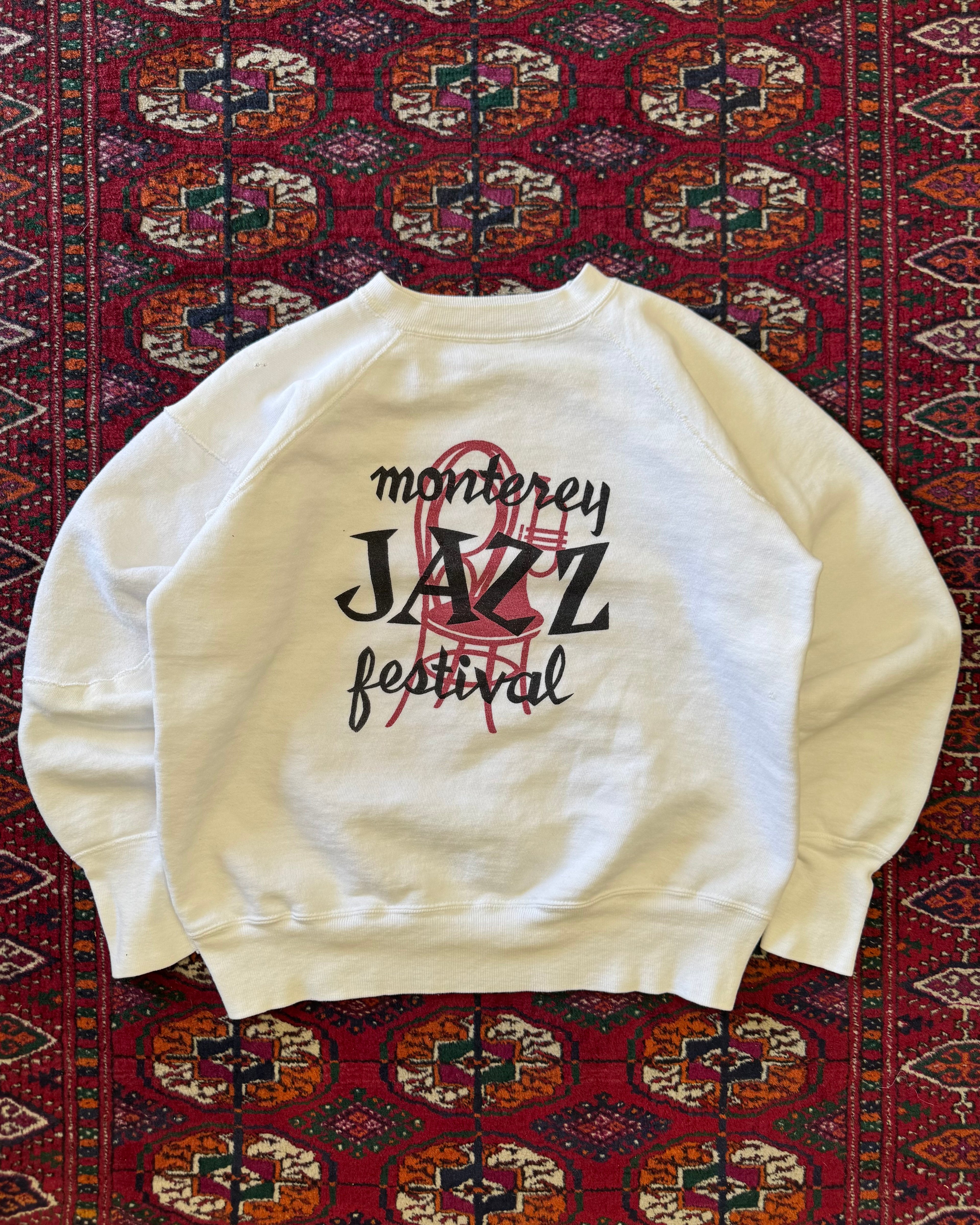 Vintage 1960s Monterey jazz festival repaired sweatshirt