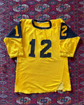 1960s black and gold Durene 12 jersey