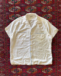 1960s rayon distressed loop collar