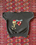 Vintage 1960s black cotton fraternity sweat ￼