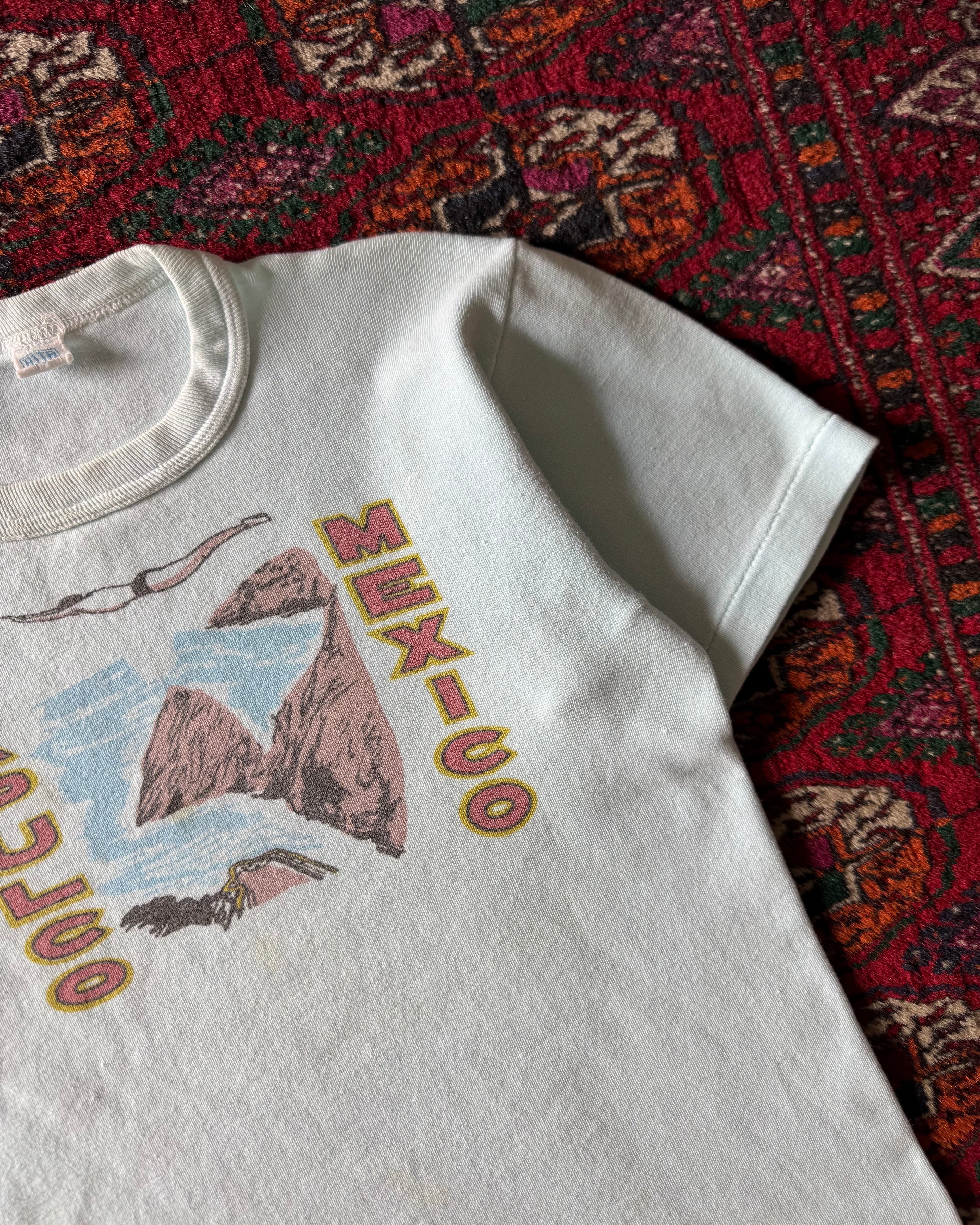 Vintage baby blue 1970s Mexico heavyweight T-shirt