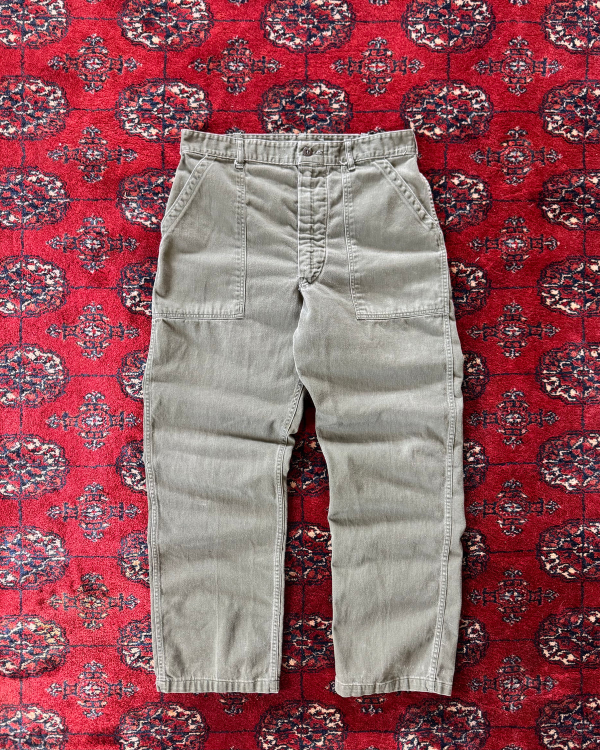 1970s zipperfly OG-107 fatigue pants