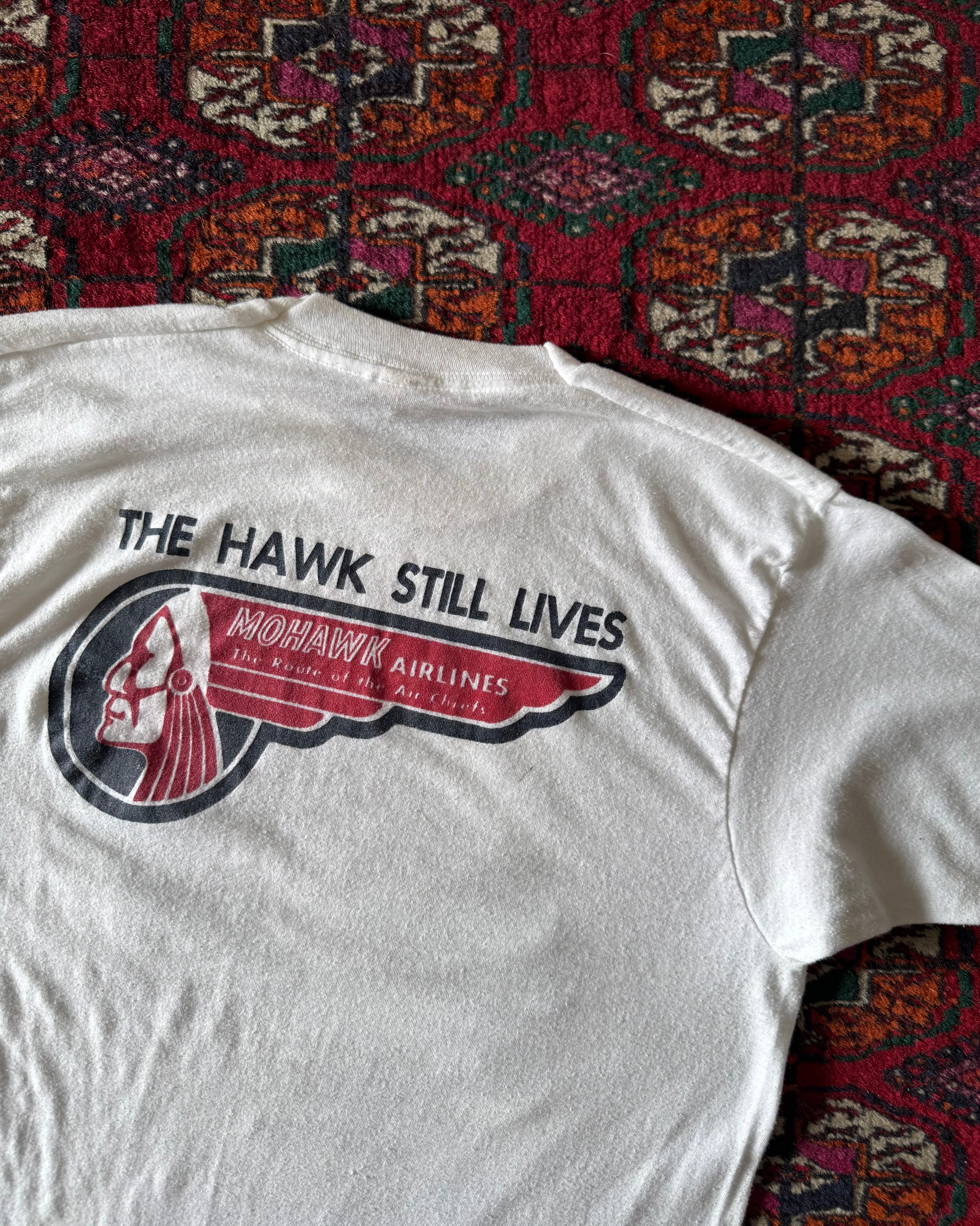 Vintage 1980s Mohawk jets private planes T-shirt ￼