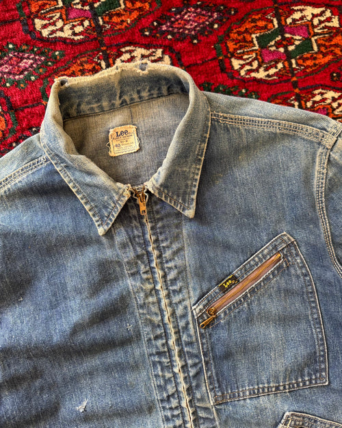 1950s Lee 91-B Jelt Denim distressed jacket