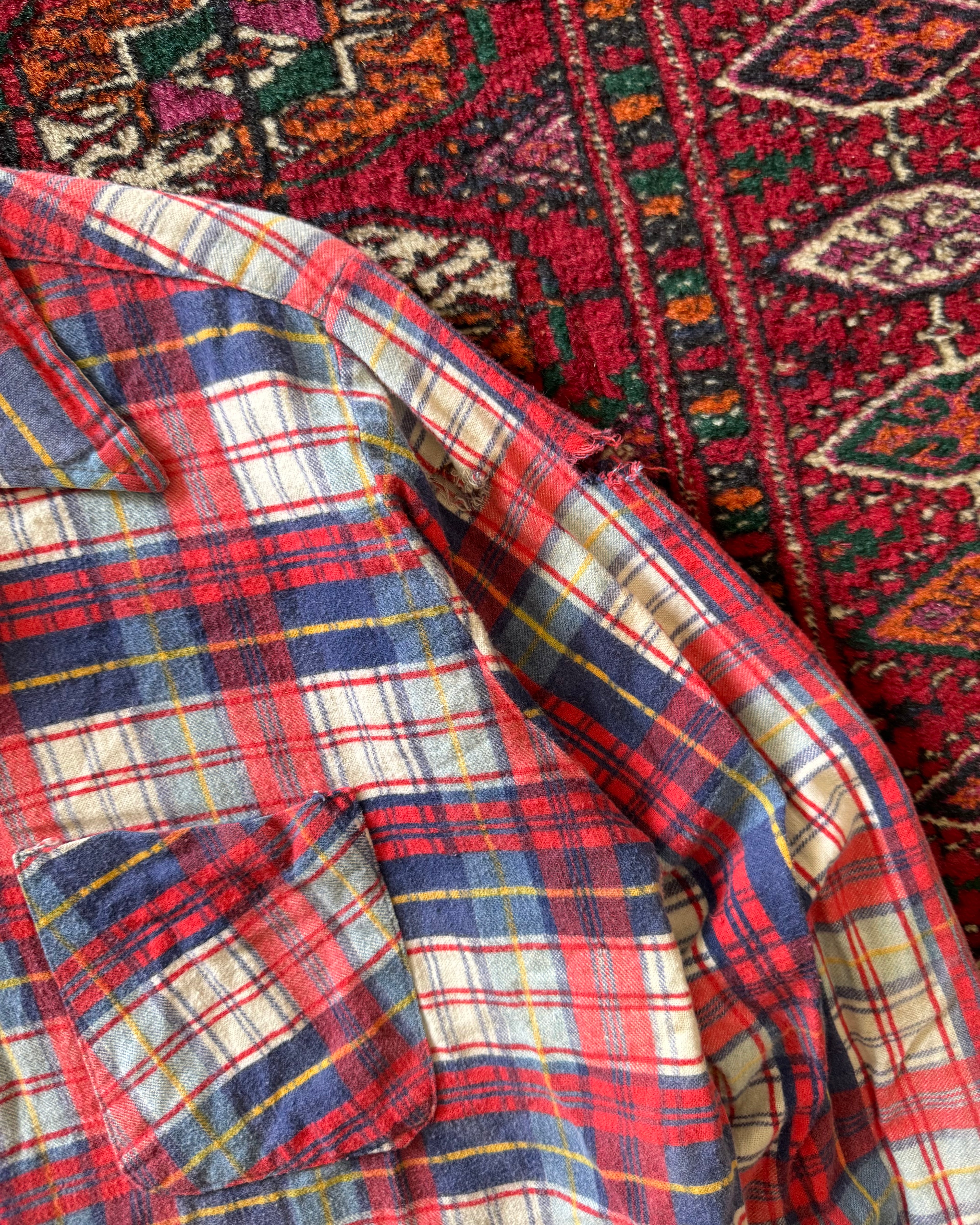 1960s farmhouse repaired flannel